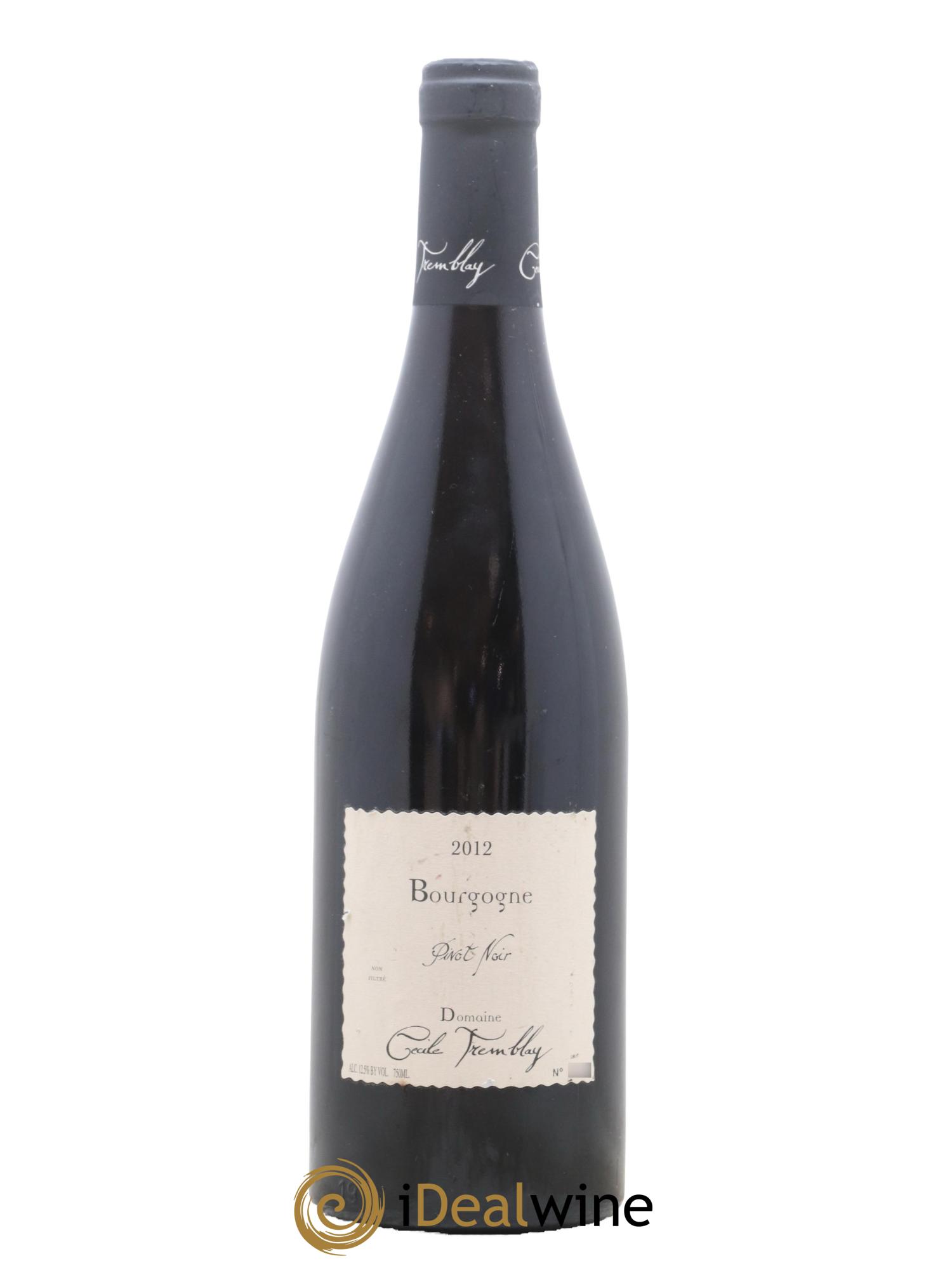 Bourgogne Côte-d'Or Cécile Tremblay 2012 - Lot de 1 bouteille - 0