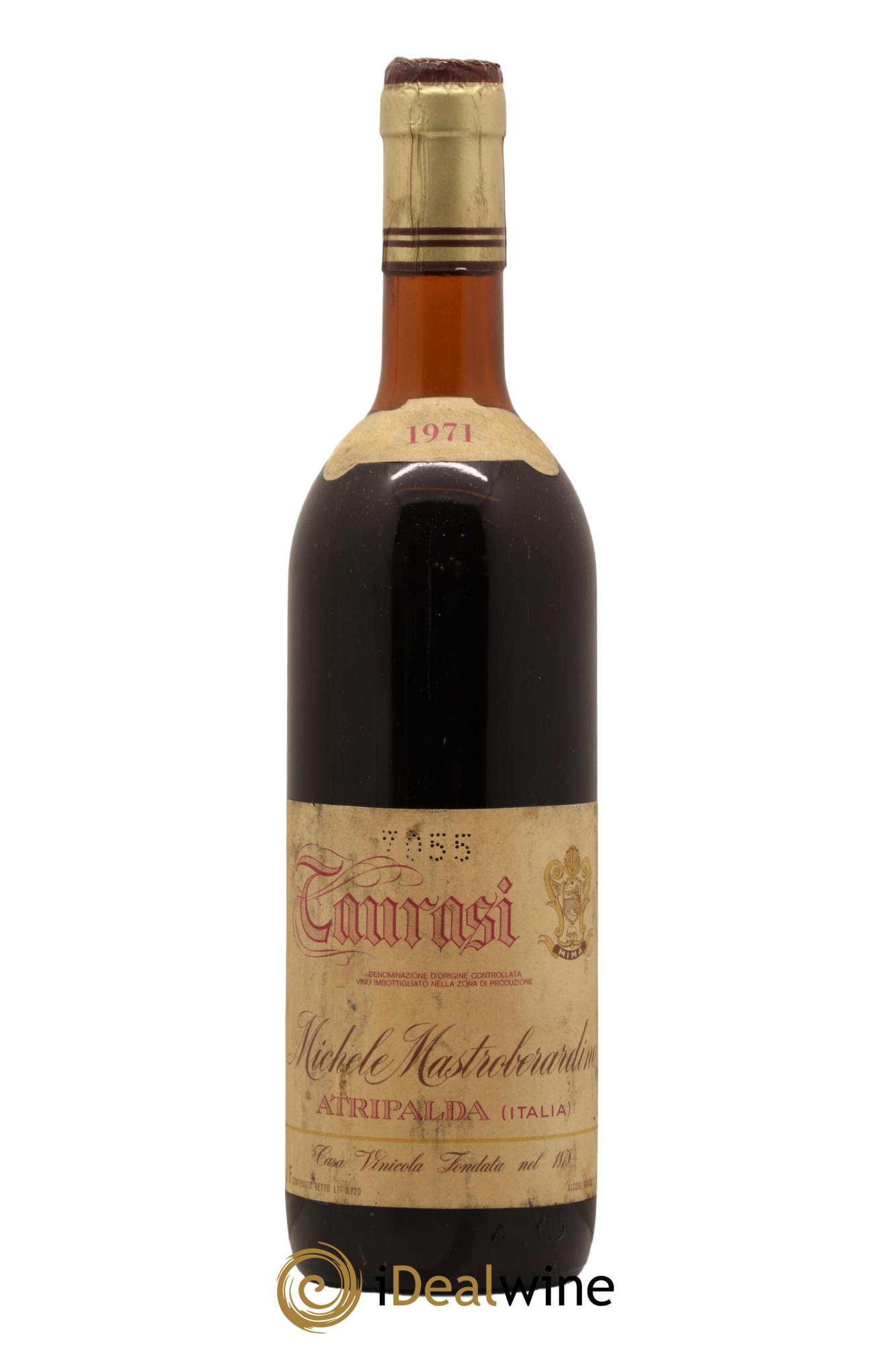 Taurasi DOCG Mastroberardino 1971 - Lot de 1 bouteille - 0