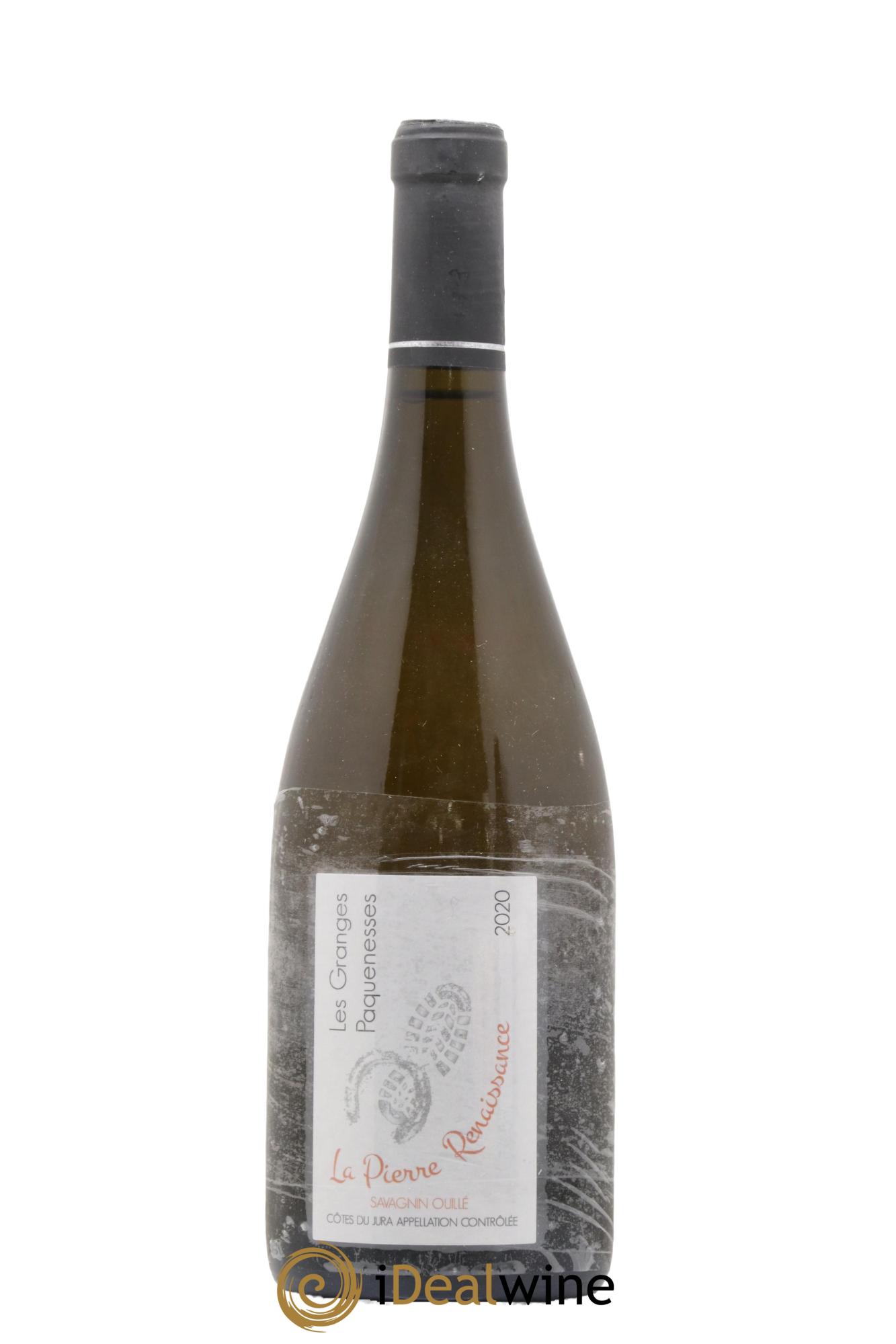 Côtes du Jura Savagnin La Pierre Cuvee La Pierre Renaissance Les Granges Paquenesses 2020 - Lot de 1 bouteille - 0