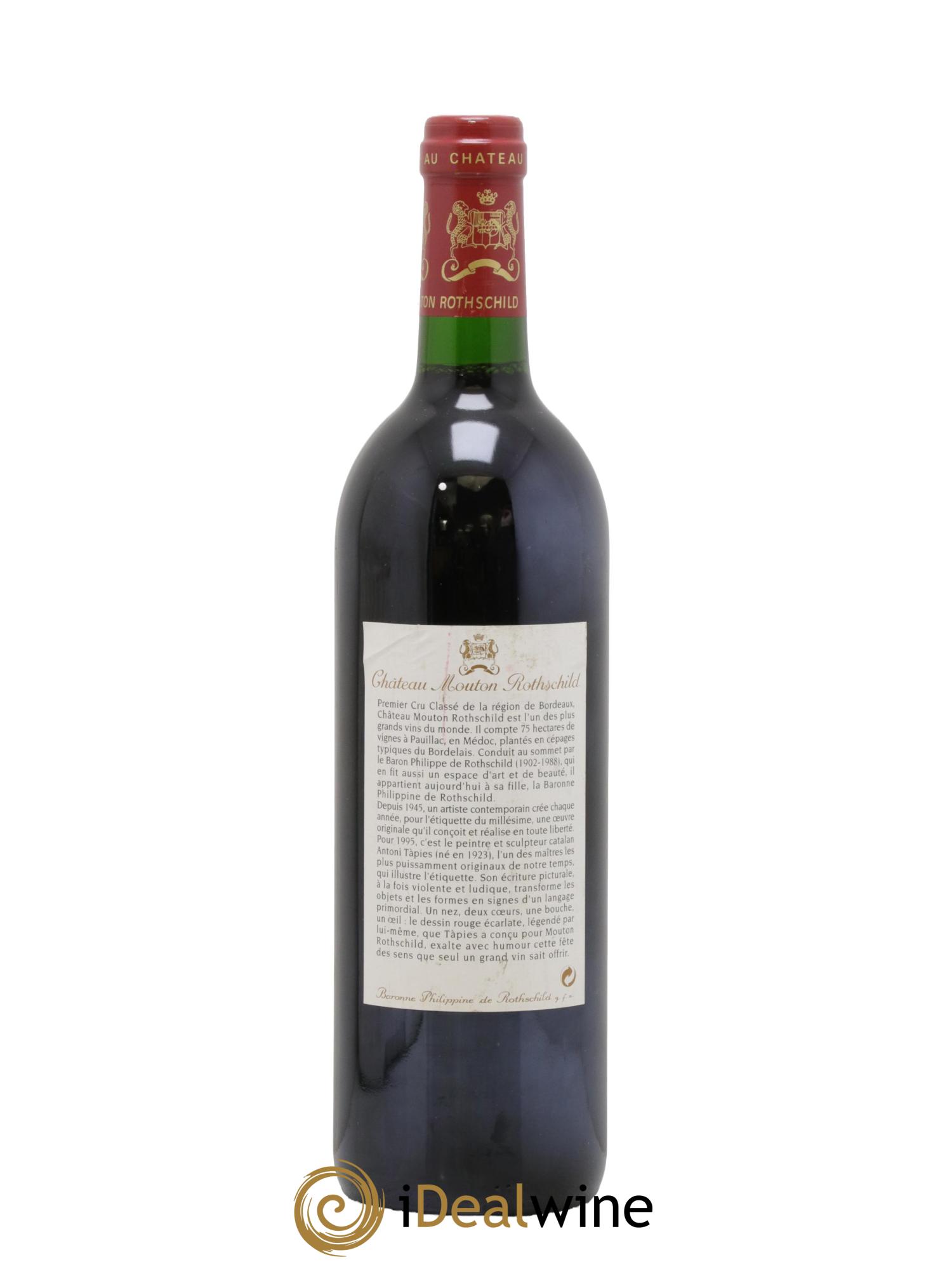 Château Mouton Rothschild 1er Grand Cru Classé 1995 - Lot of 1 bottle - 1