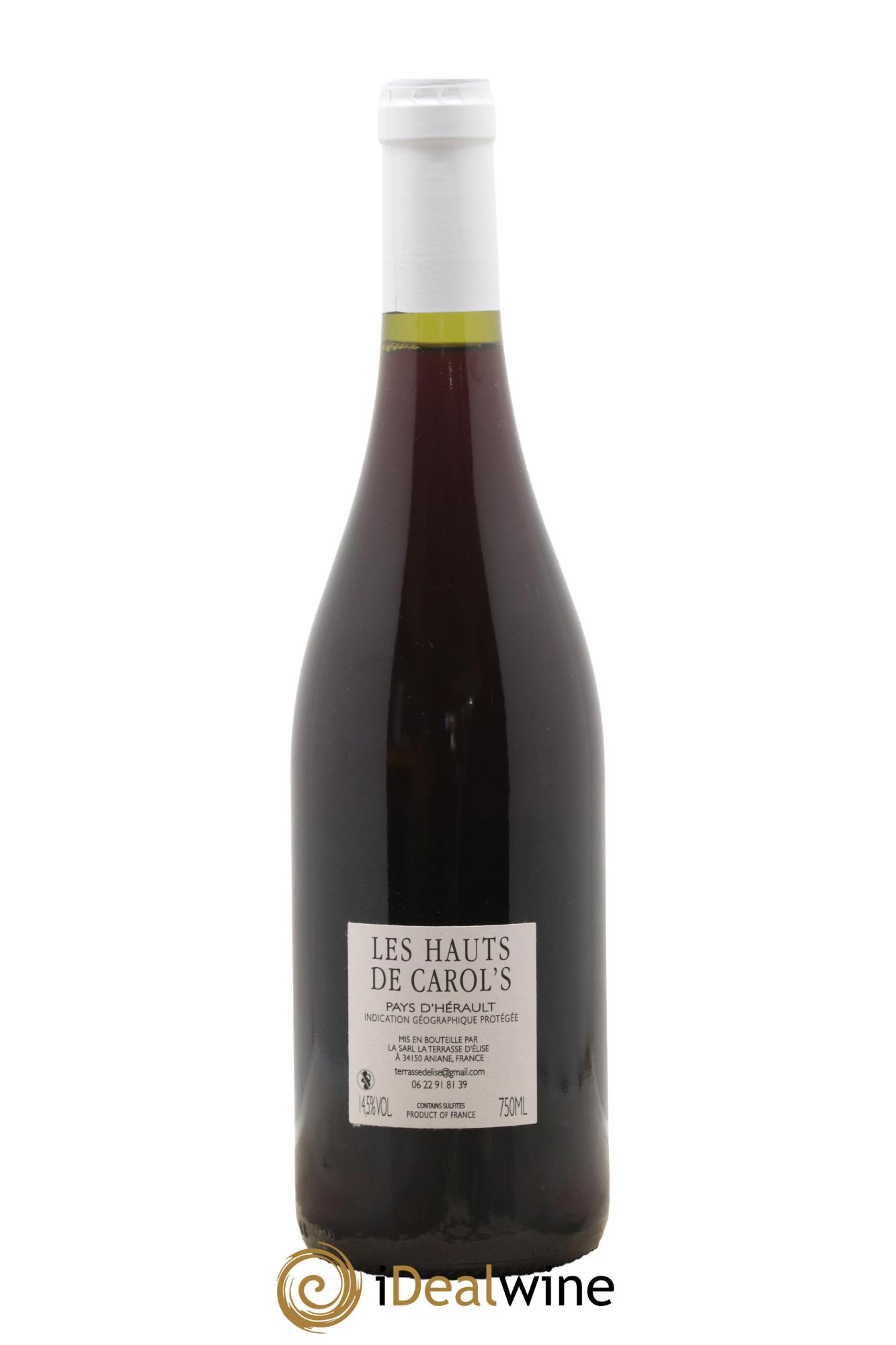 IGP Pays d'Hérault Les Hauts de Carol's Terrasse d'Elise (Domaine de la) 2021 - Posten von 1 Flasche - 1