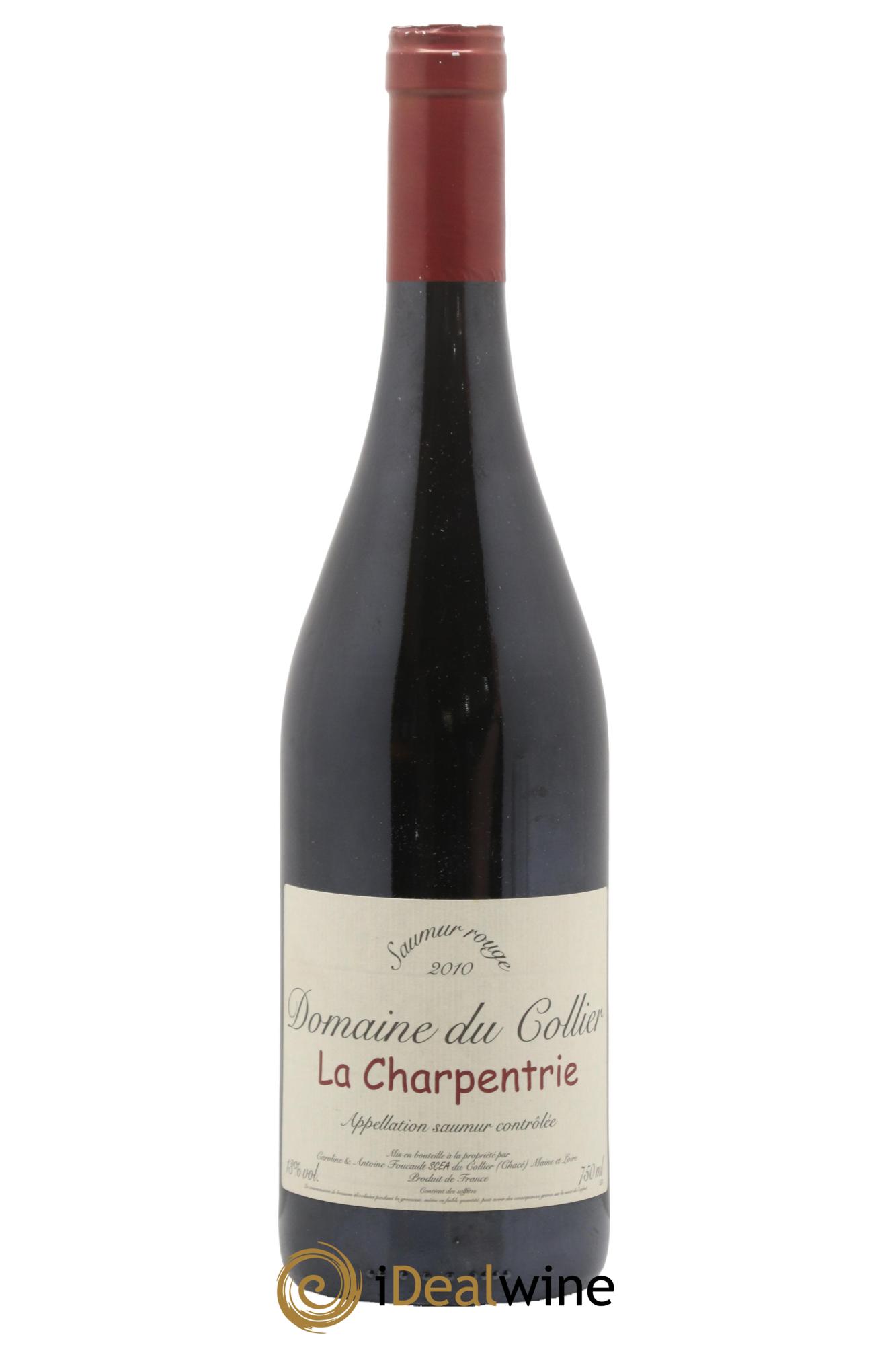 Saumur La Charpentrie Domaine du Collier 2010 - Lot de 1 bouteille - 0