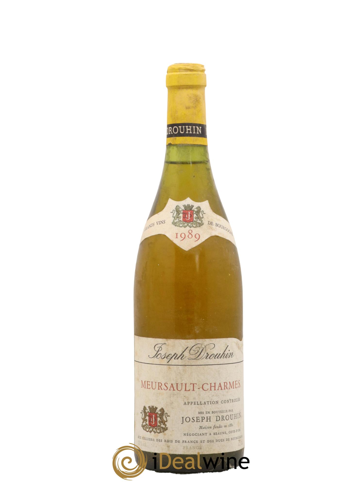 Meursault 1er Cru Charmes Joseph Drouhin 1989 - Lot de 1 bouteille - 0