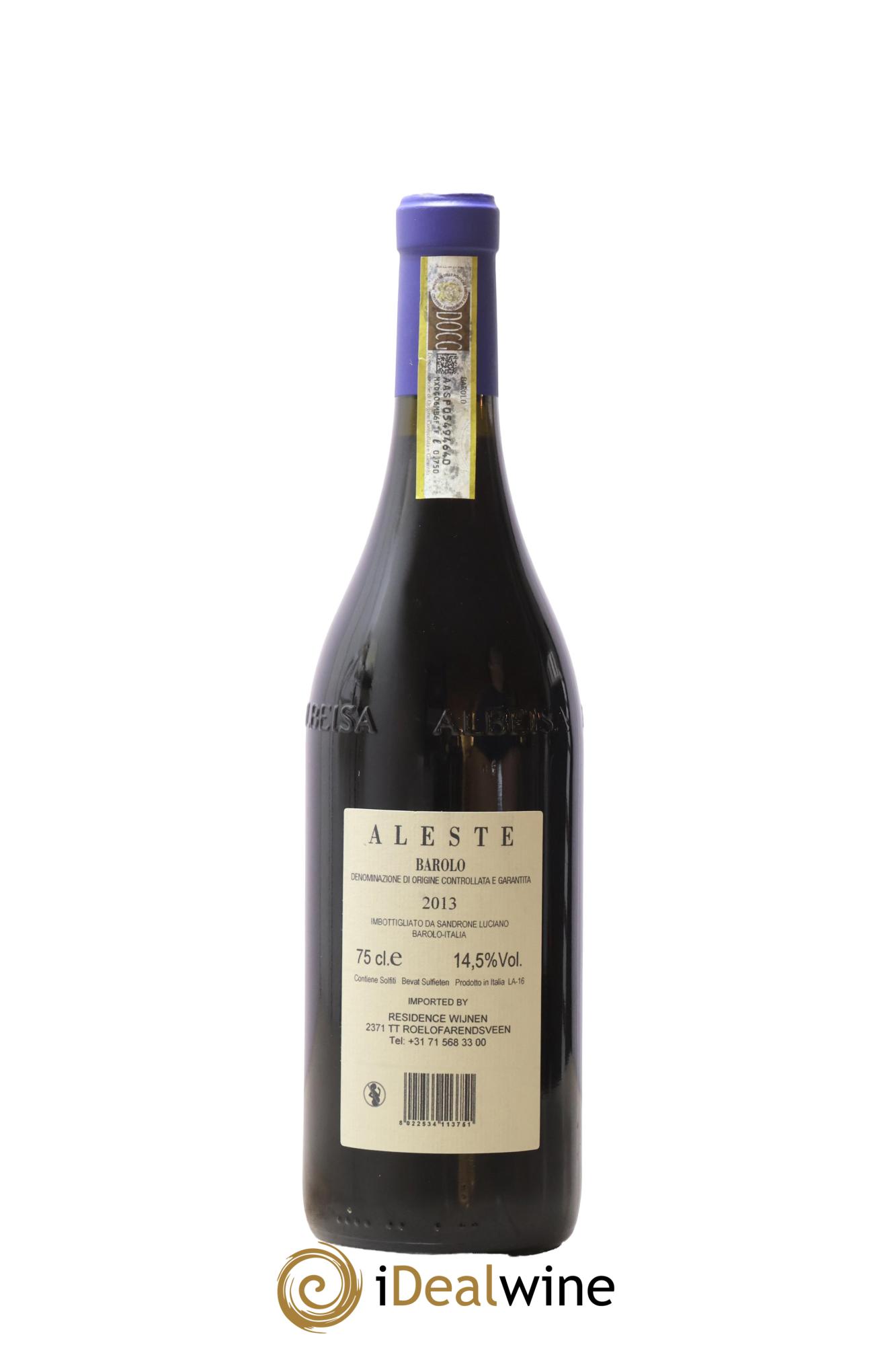 Barolo DOCG Aleste (anciennement Cannubi Boschis) Luciano Sandrone 2013 - Lotto di 1 bottiglia - 1