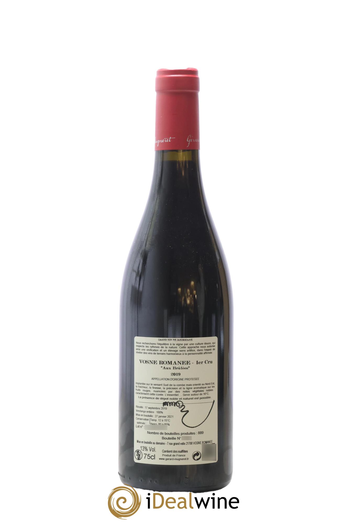 Vosne-Romanée 1er Cru Les Brulées Gérard Mugneret 2019 - Lotto di 1 bottiglia - 1