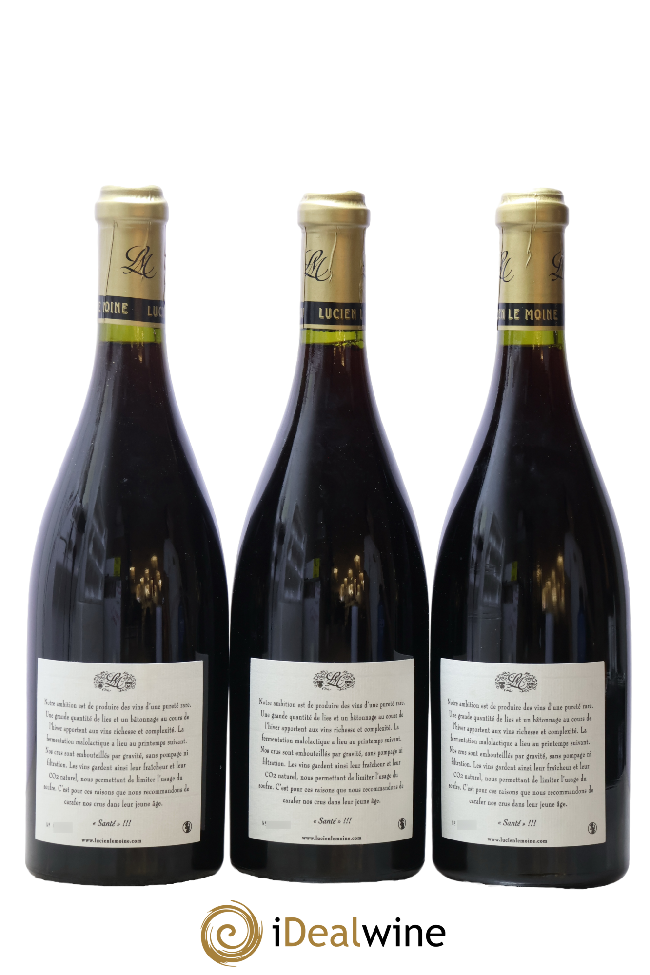 Bonnes-Mares Grand Cru Lucien Le Moine 2008 - Lot de 3 bouteilles - 1