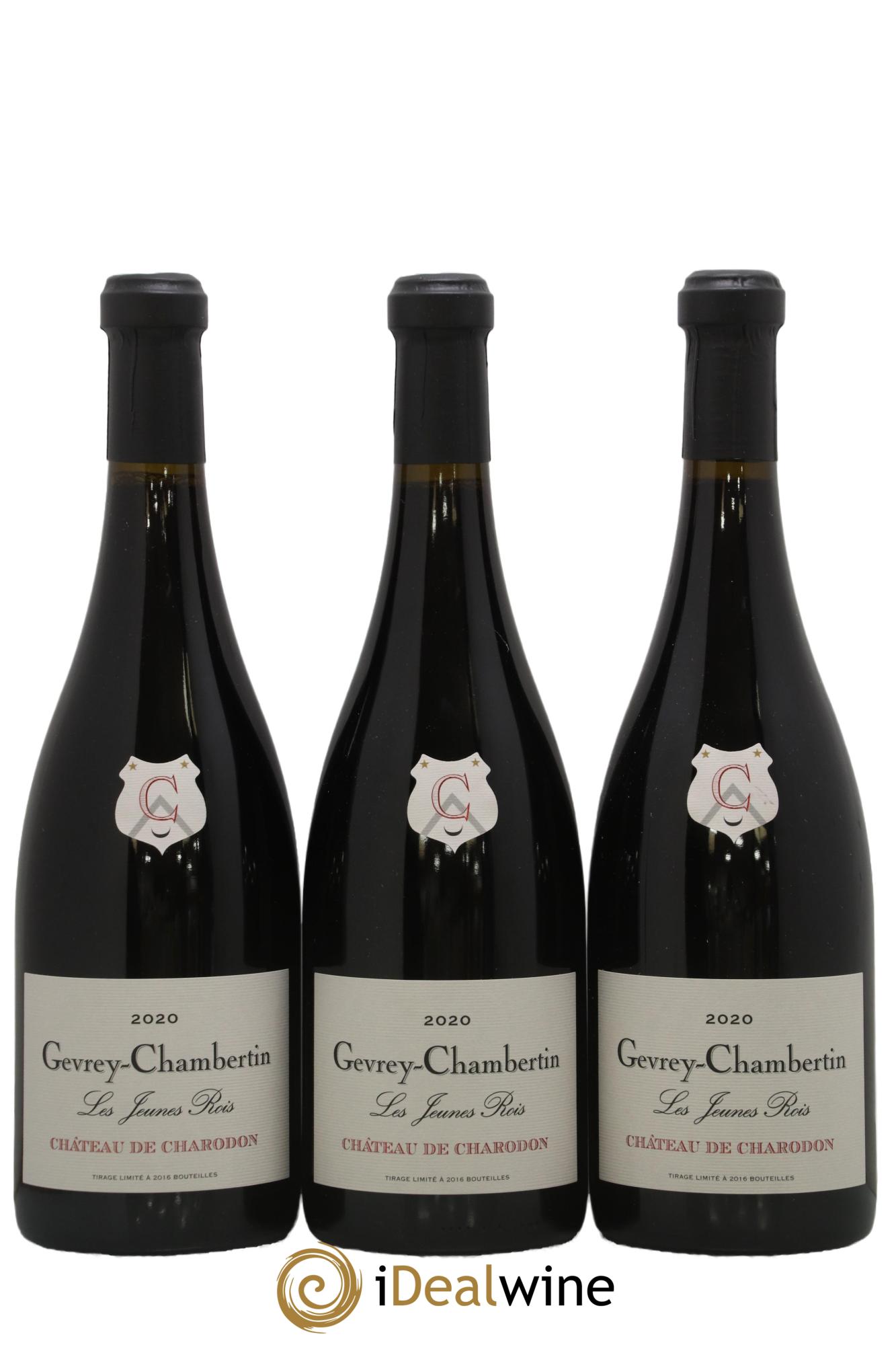 Gevrey-Chambertin Les Jeunes Rois Château Charodon 2020 - Lot de 3 bouteilles - 0