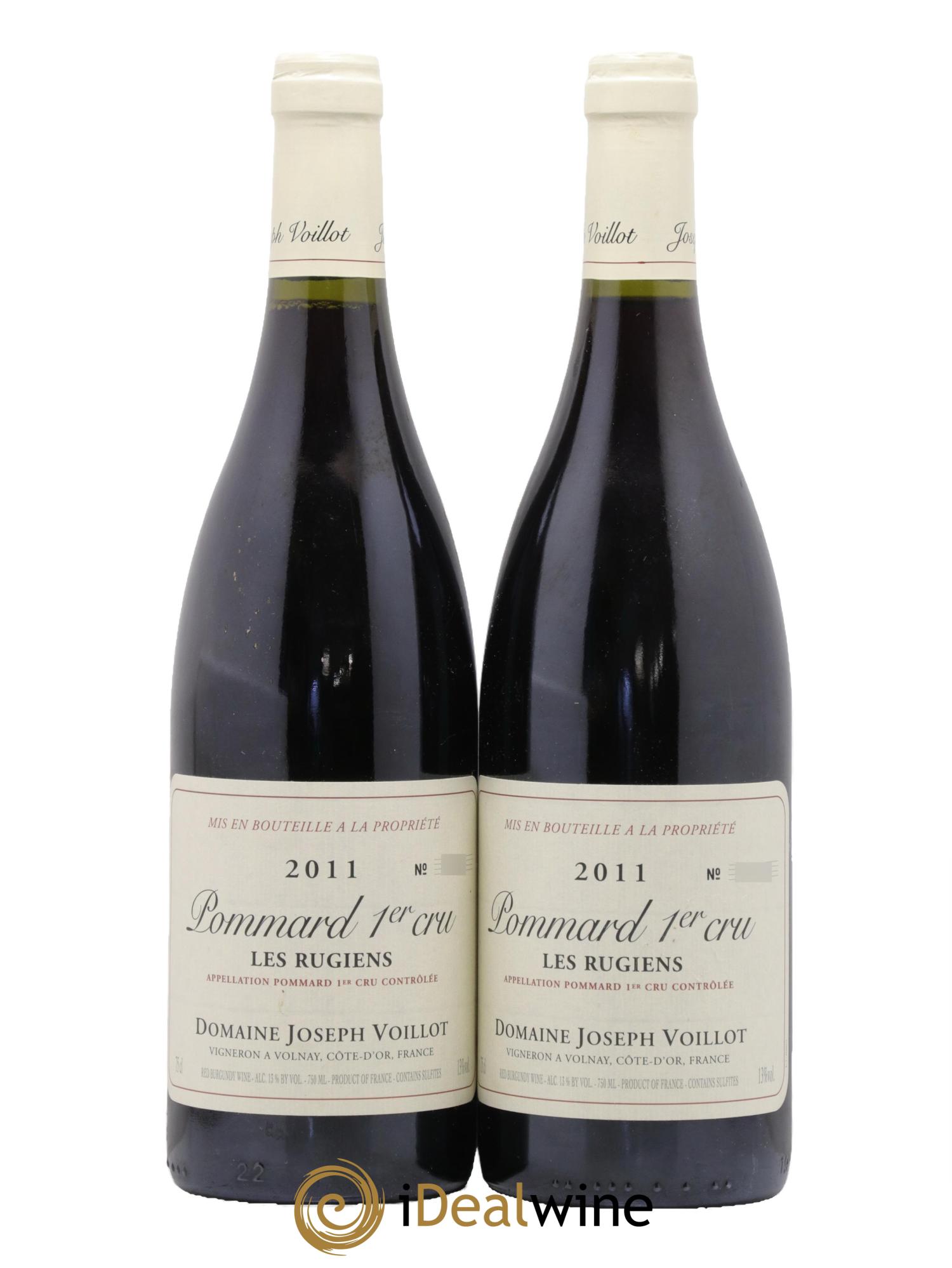 Pommard 1er Cru Les Rugiens Joseph Voillot (Domaine) 2011 - Lot de 2 bouteilles - 0