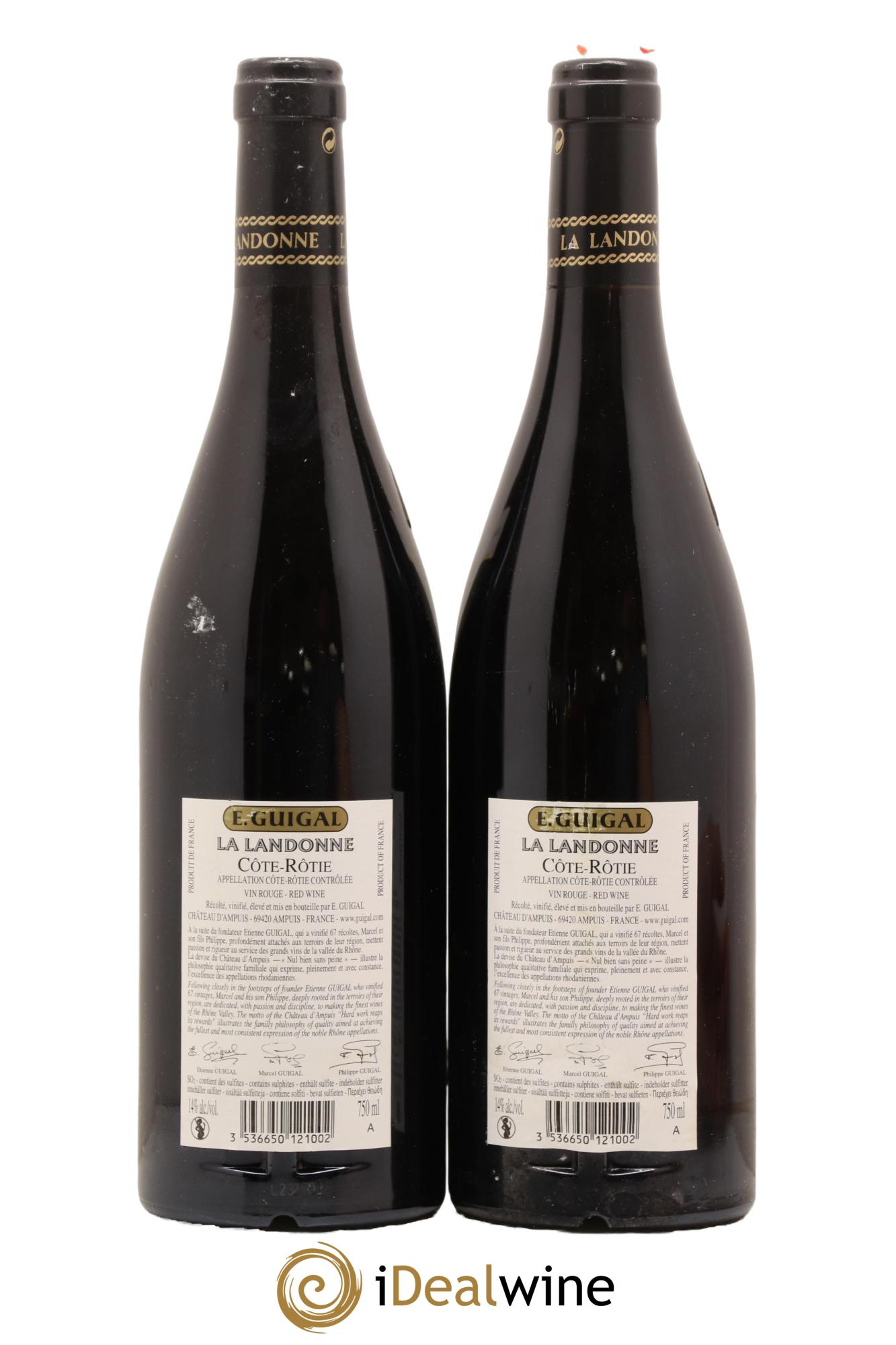 Côte-Rôtie La Landonne Guigal 2017 - Lot of 2 bottles - 1
