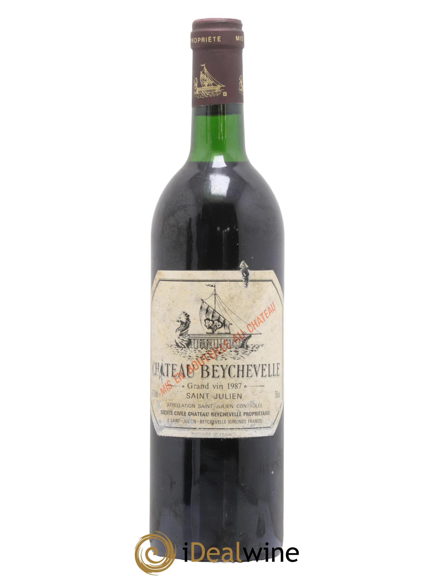 Château Beychevelle 4ème Grand Cru Classé 1987 - Lot de 1 bouteille - 0