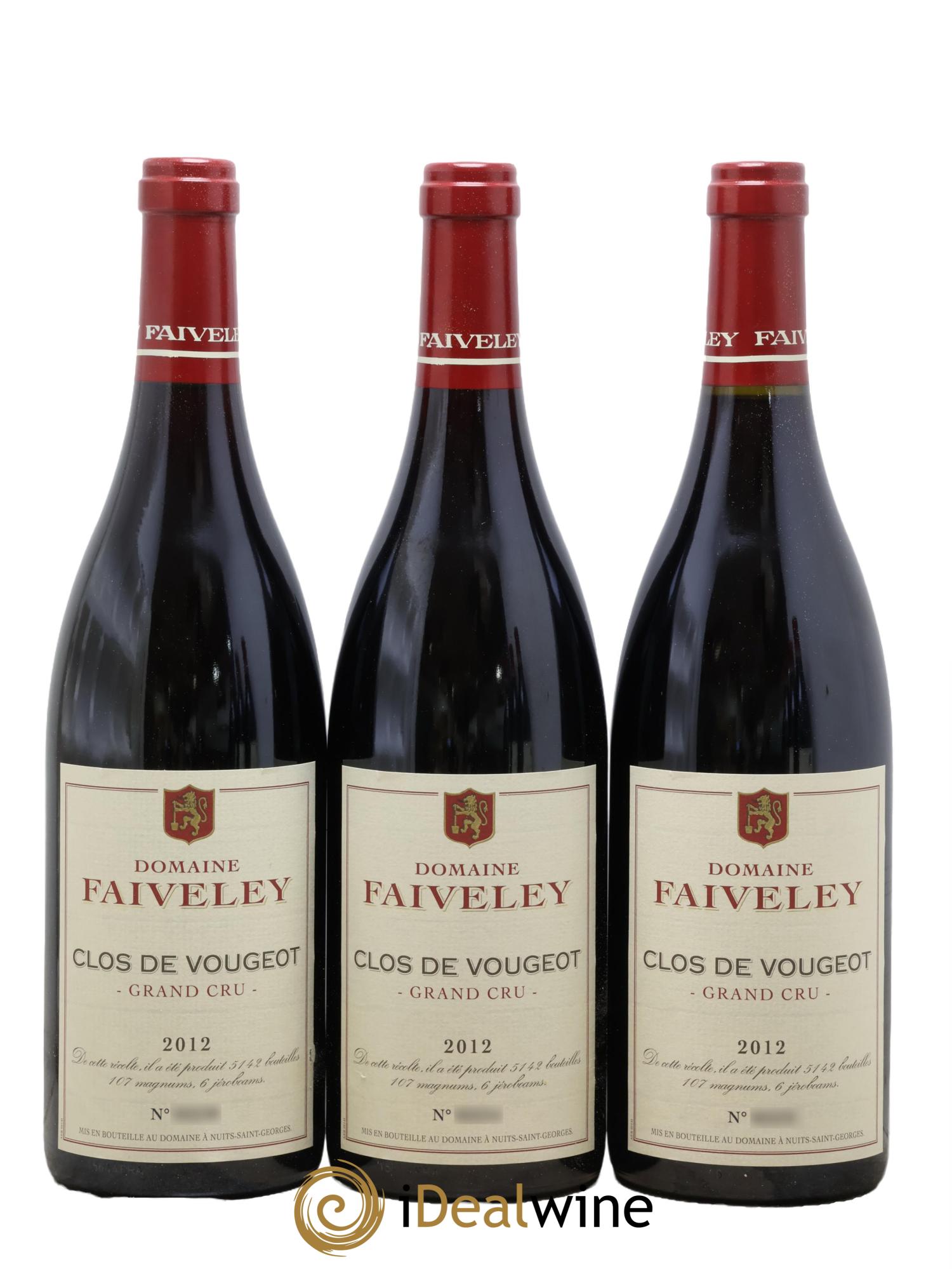 Clos de Vougeot Grand Cru Faiveley 2012 - Lotto di 6 bottiglie - 3