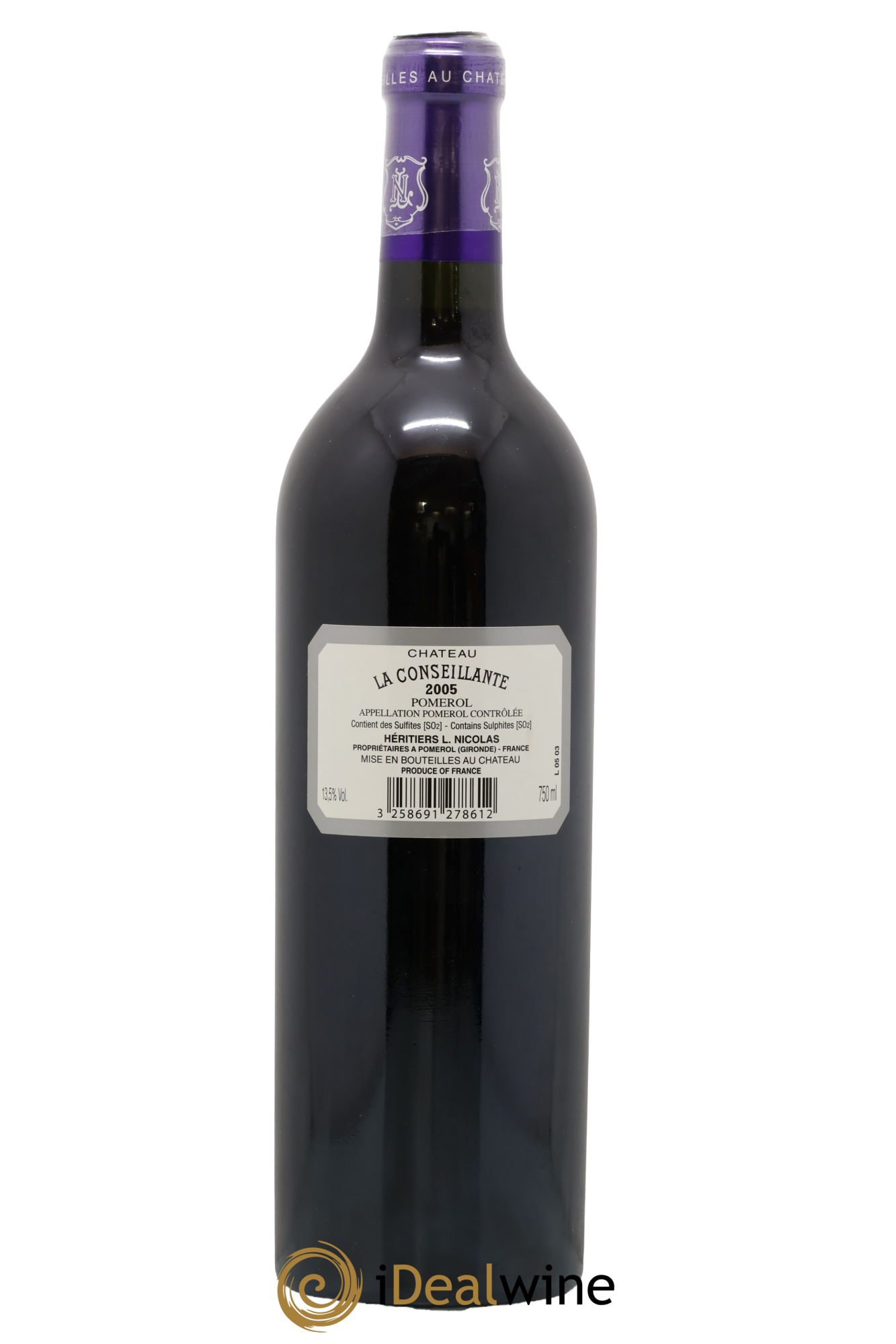 Château la Conseillante 2005 - Lot de 1 bouteille - 1