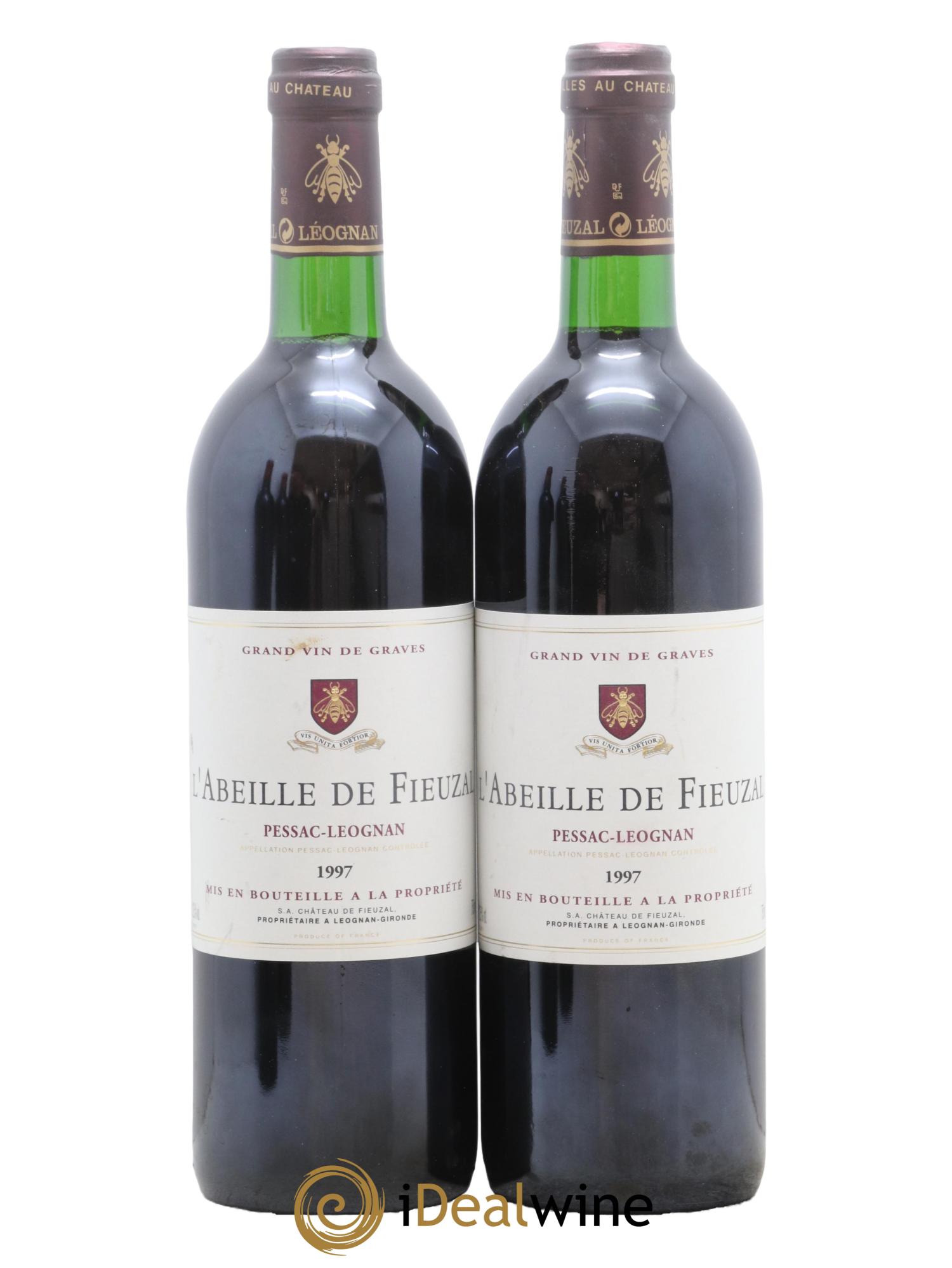 Abeille de Fieuzal 1997 - Lot de 2 bouteilles - 0