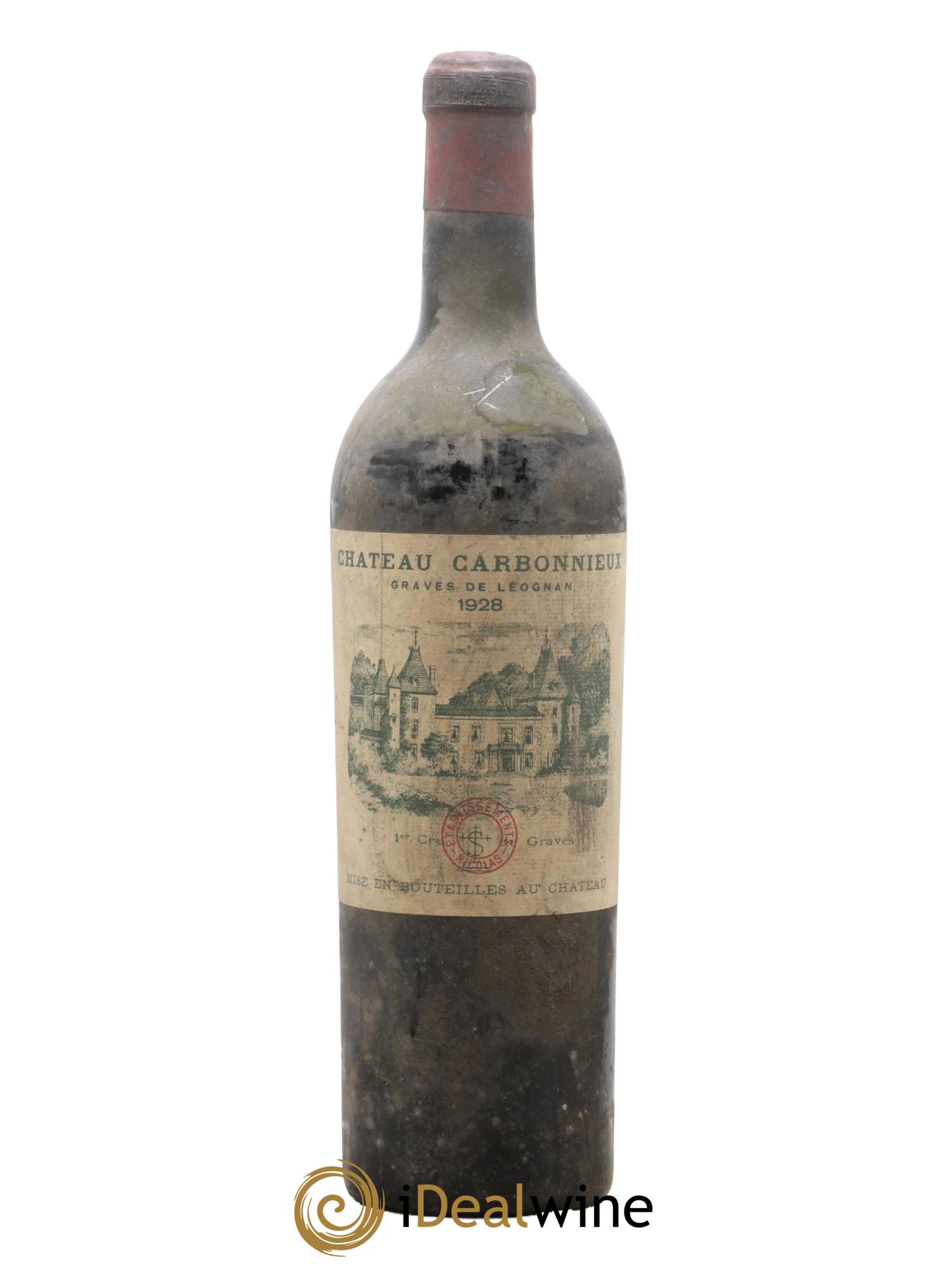Château Carbonnieux Cru Classé de Graves 1928 - Lot de 1 bouteille - 0