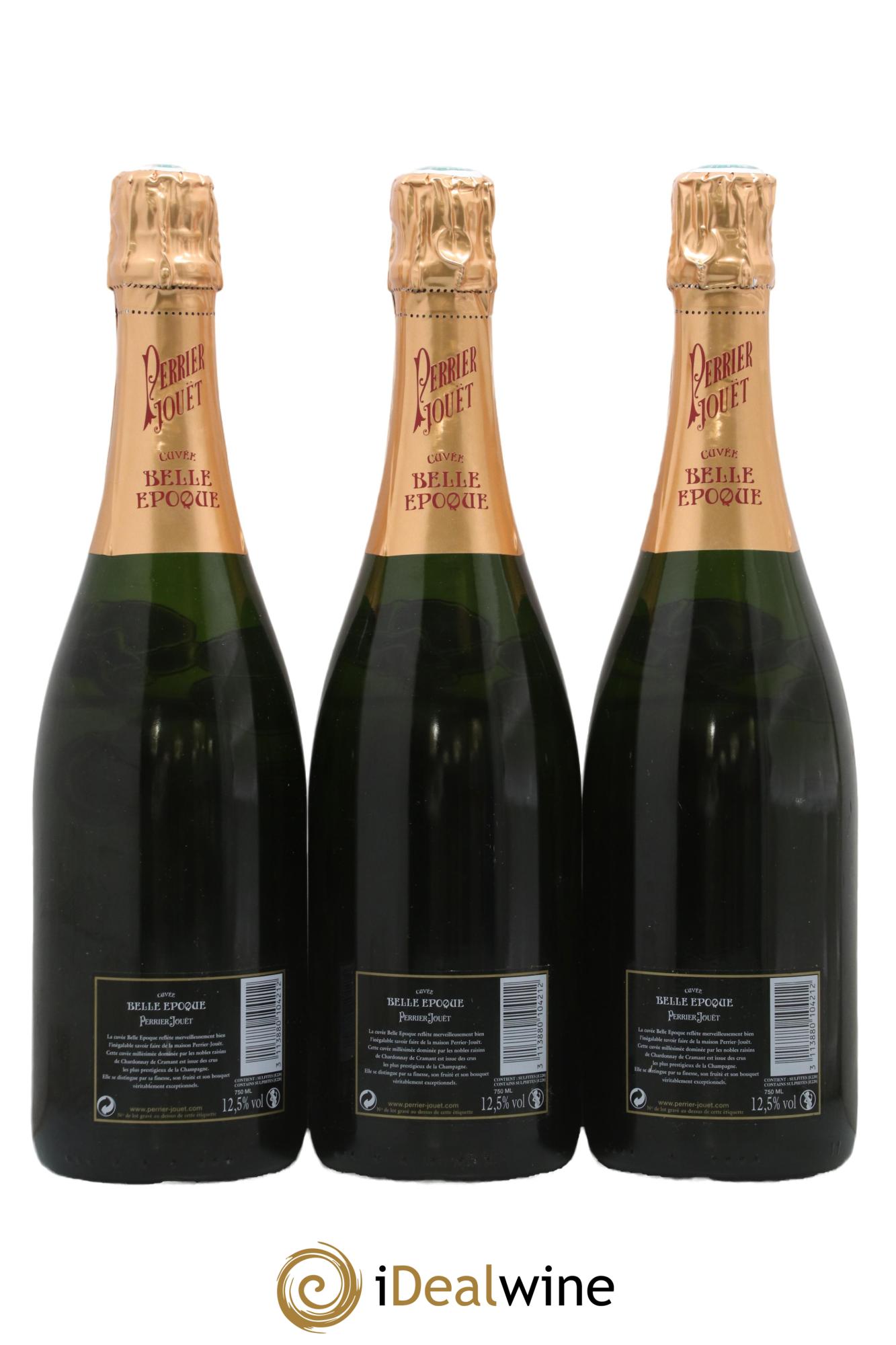 Cuvée Belle Epoque Brut Perrier-Jouët 2002 - Lot de 3 bouteilles - 1