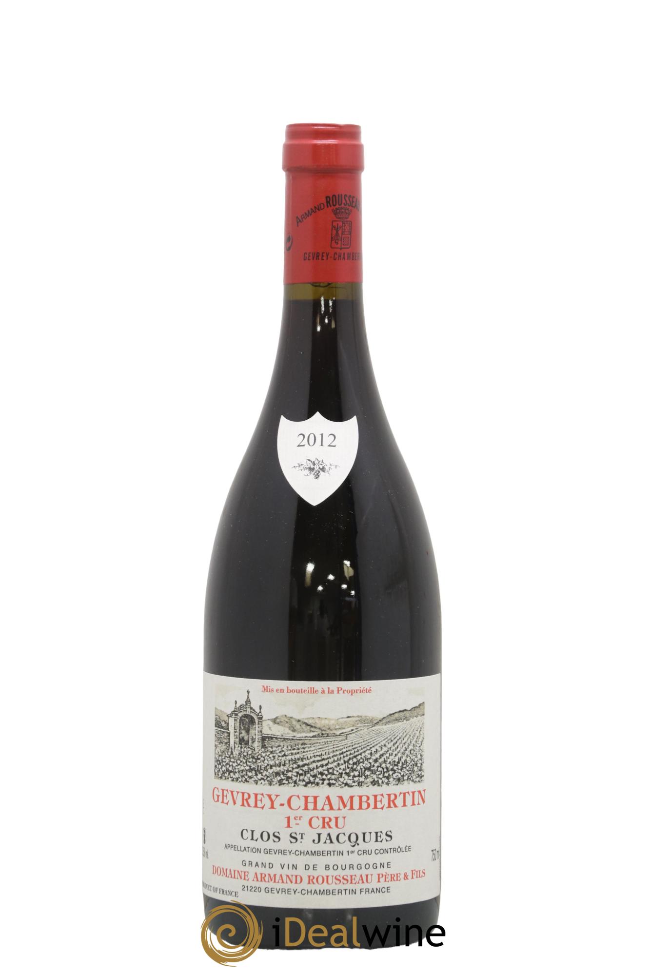 Gevrey-Chambertin 1er Cru Clos Saint-Jacques Armand Rousseau (Domaine) 2012 - Lot de 1 bouteille - 0