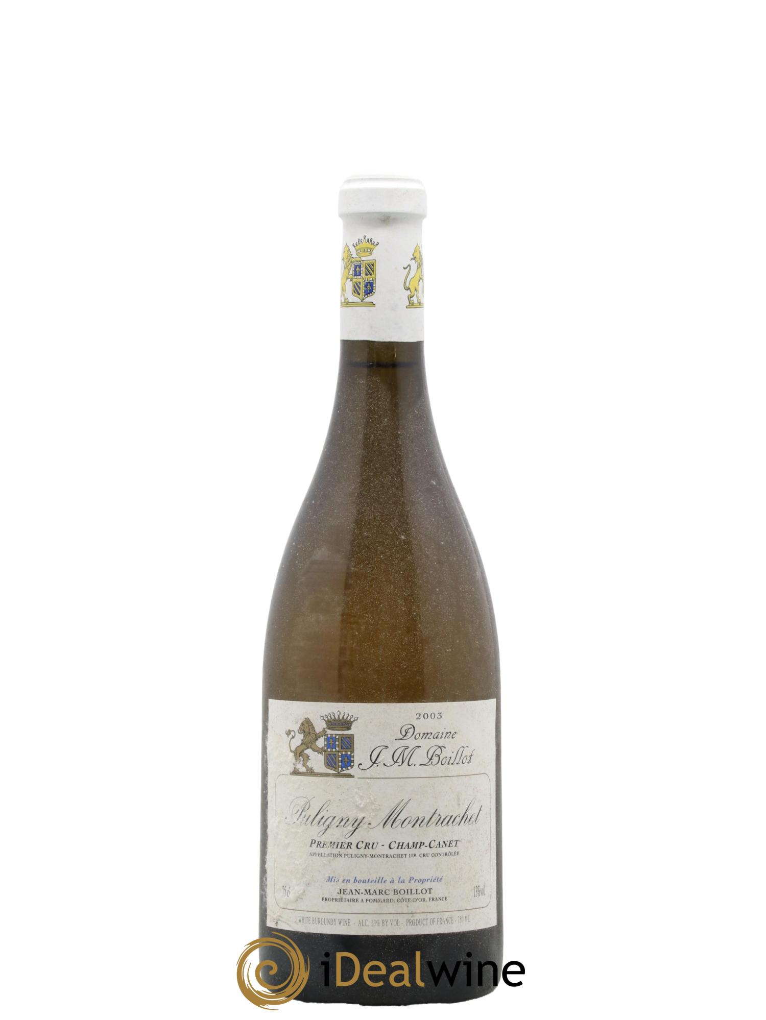 Puligny-Montrachet 1er Cru Champ-Canet Jean-Marc Boillot 2003 - Lot de 1 bouteille - 0