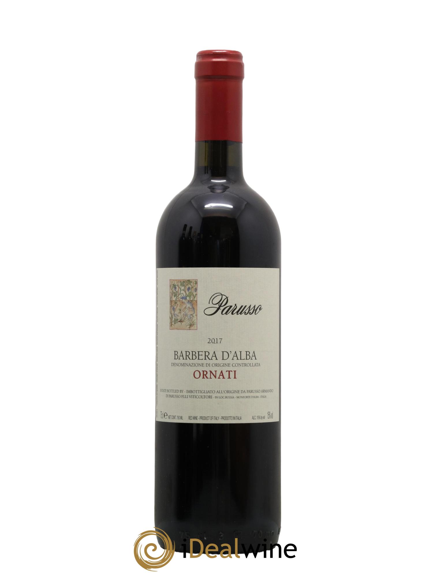 Barbera d'Alba DOC Ornati Parusso 2017 - Lot de 1 bouteille - 0