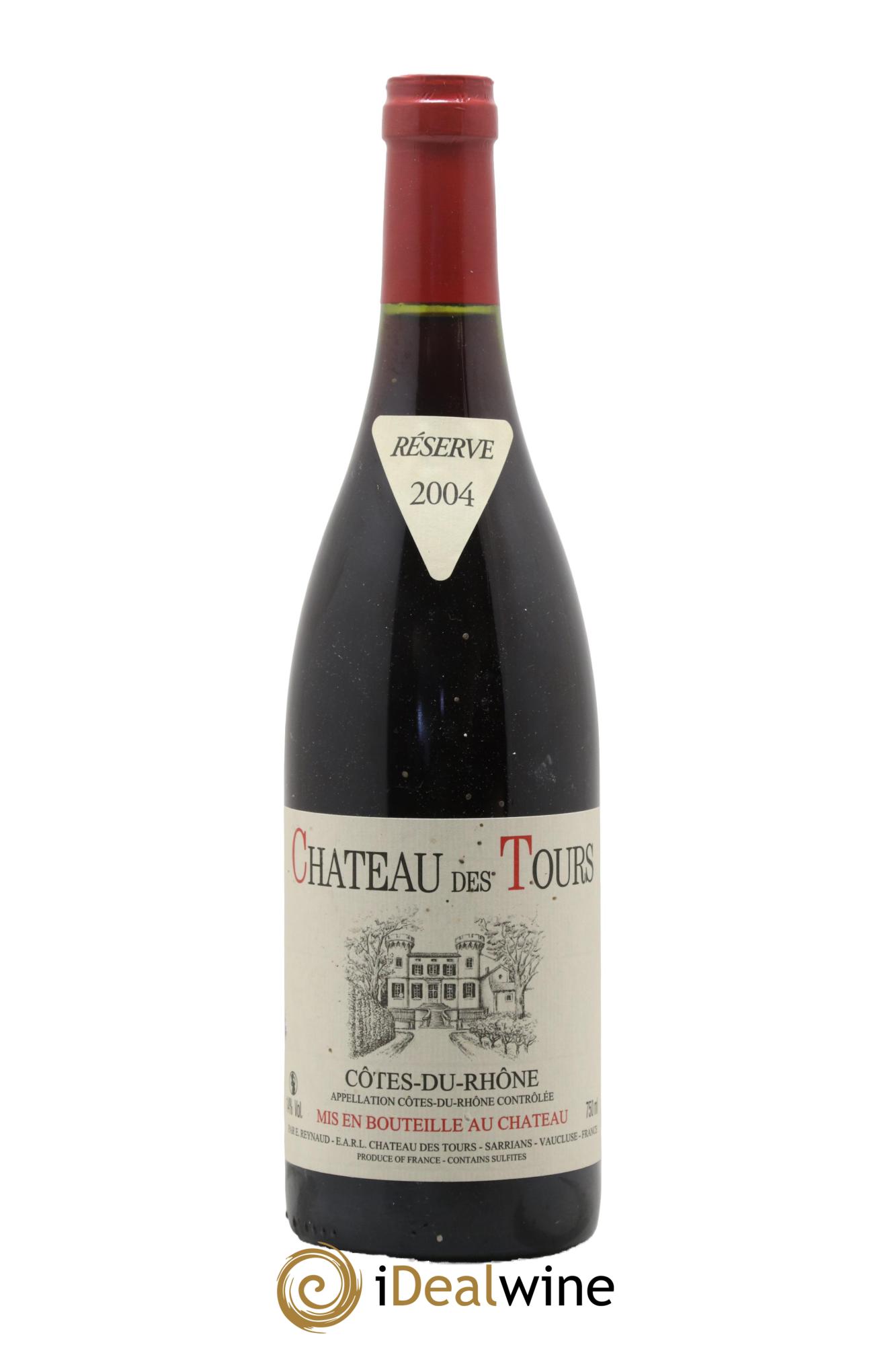 Côtes-du-Rhône Château des Tours Emmanuel Reynaud 2004 - Lot de 1 bouteille - 0