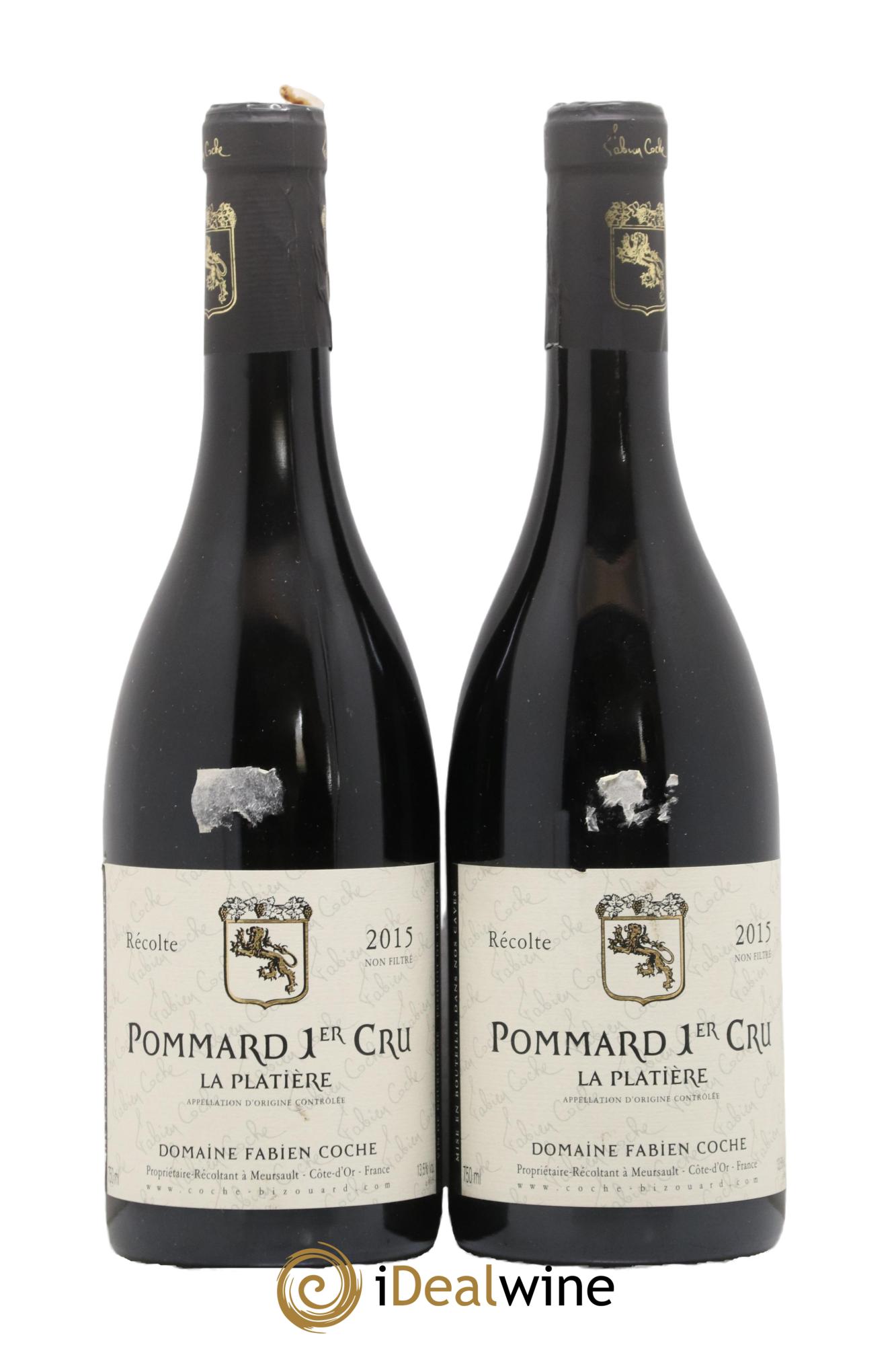 Pommard 1er Cru Platière Fabien Coche 2015 - Lot de 2 bouteilles - 0