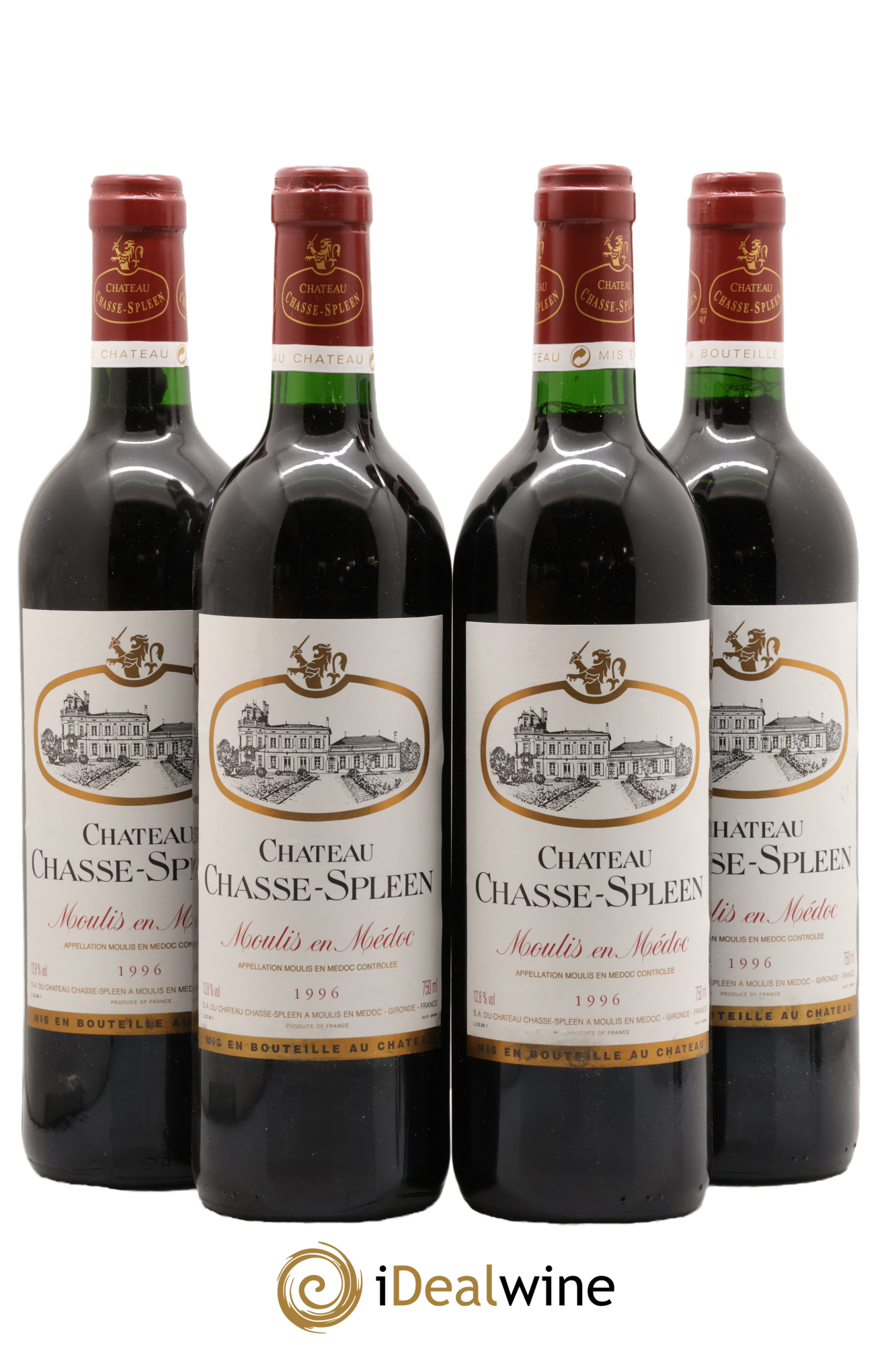 Château Chasse Spleen 1996 - Posten von 4 Flaschen - 0