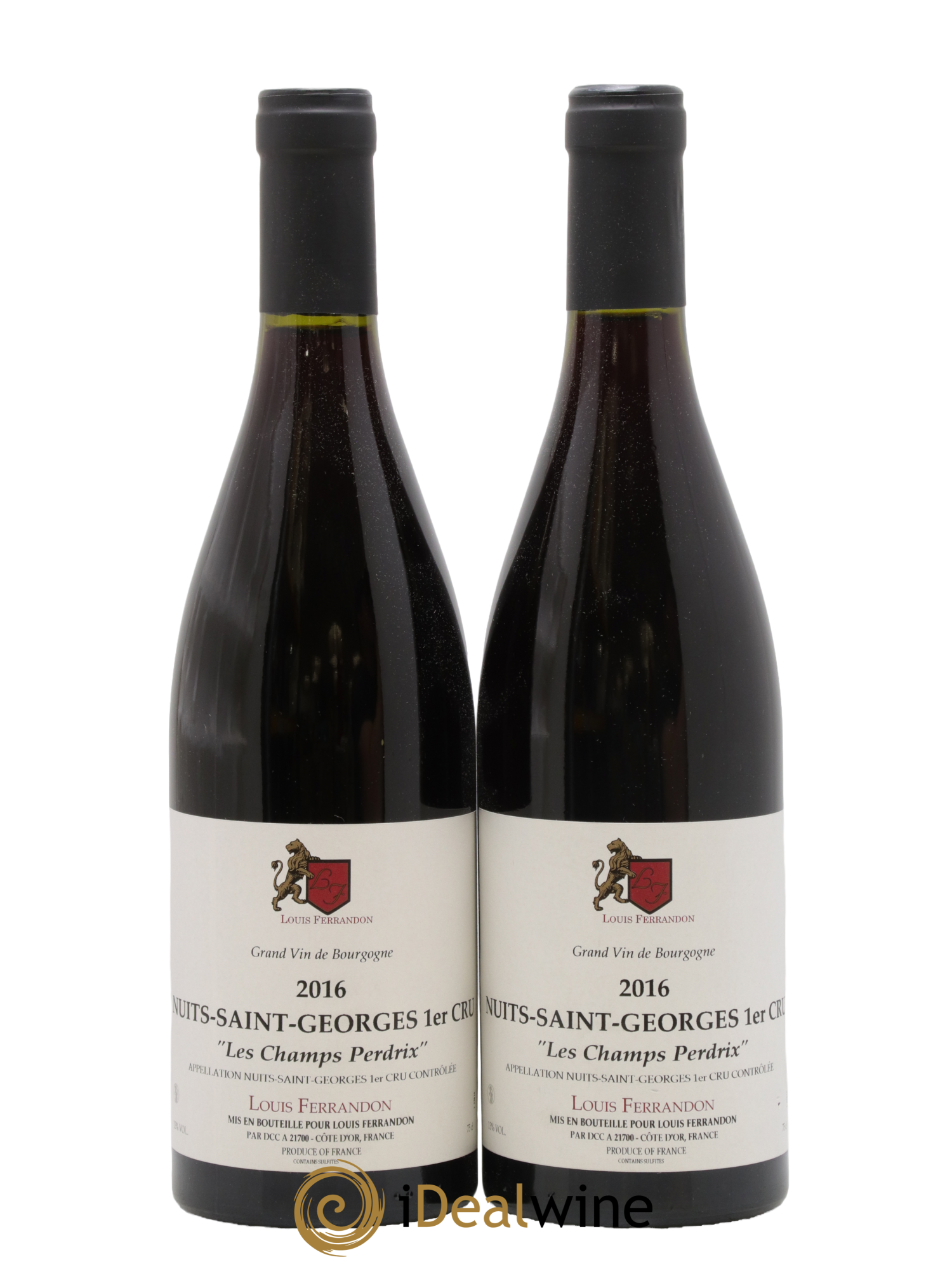 Nuits-Saint-Georges 1er Cru Aux Champs Perdrix Louis Ferrandon 2016 - Lot de 2 bouteilles - 0