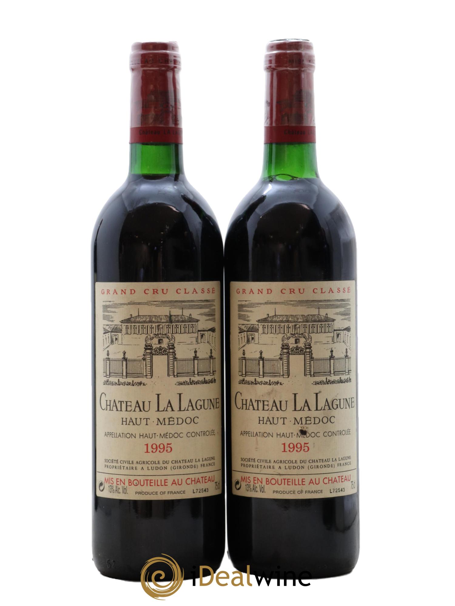 Château la Lagune 3ème Grand Cru Classé 1995 - Lot de 2 bouteilles - 0