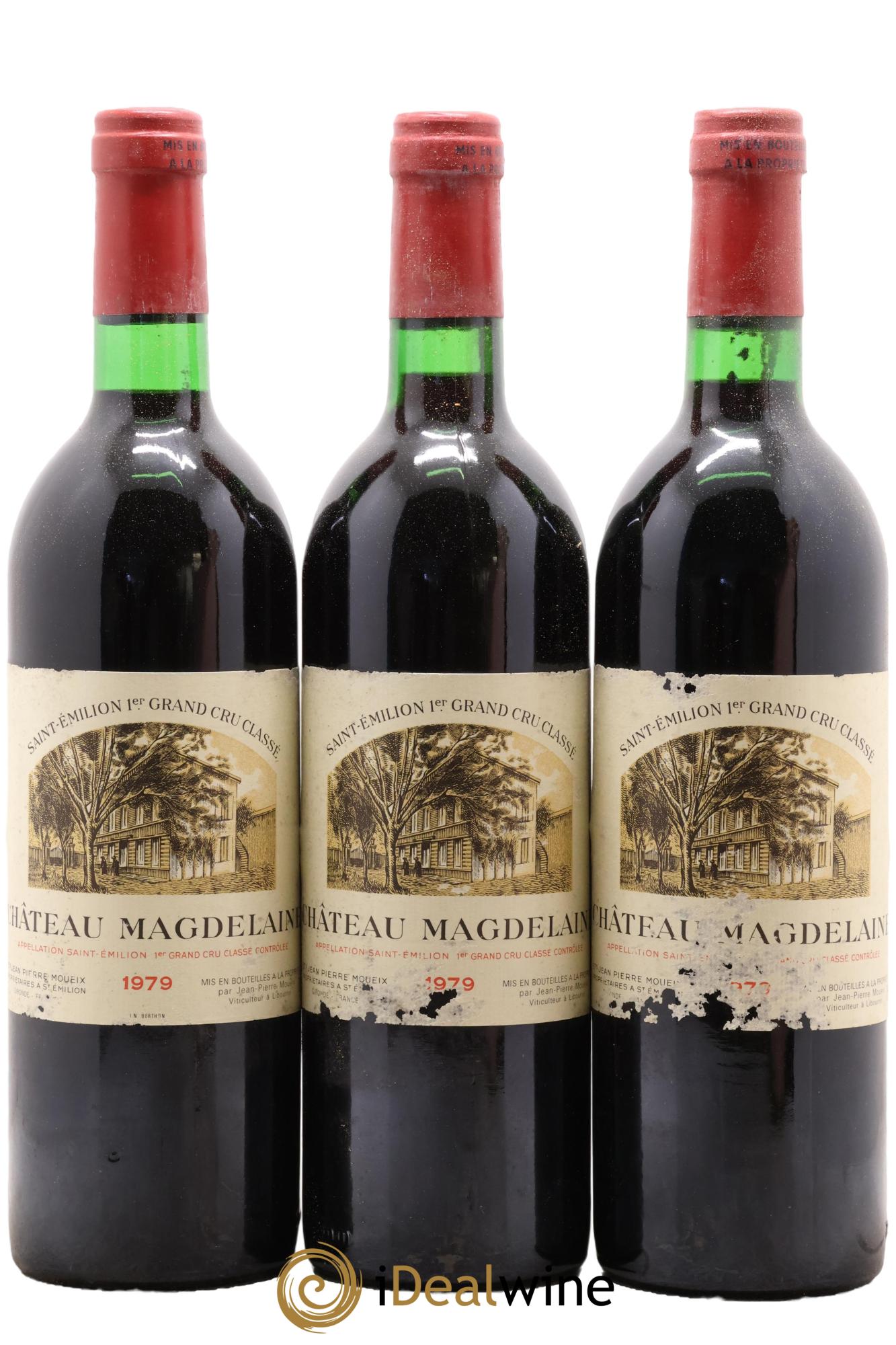 Château Magdelaine 1979 - Lot de 3 bouteilles - 0