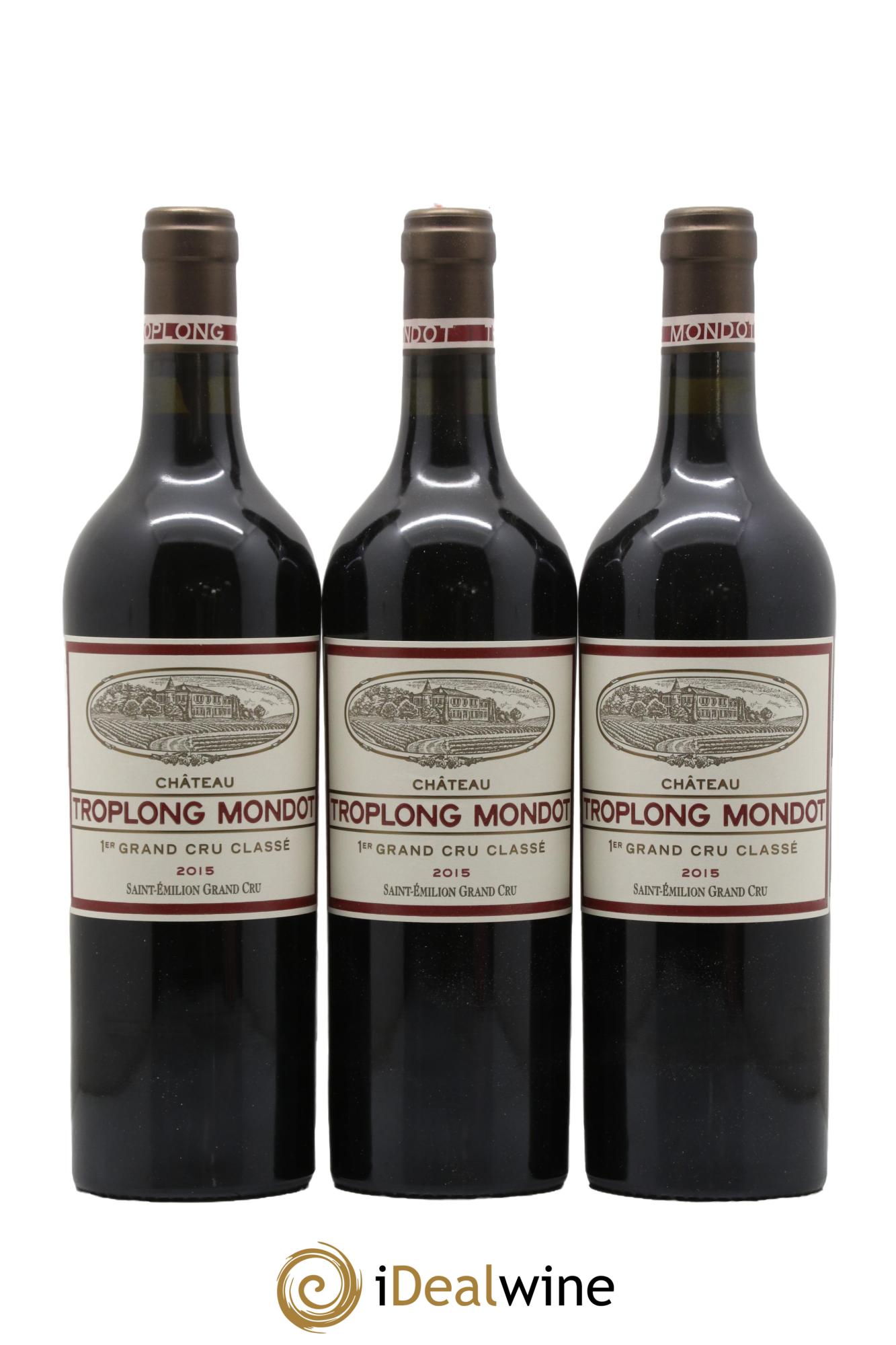 Château Troplong Mondot 1er Grand Cru Classé B 2015 - Lot de 6 bouteilles - 1