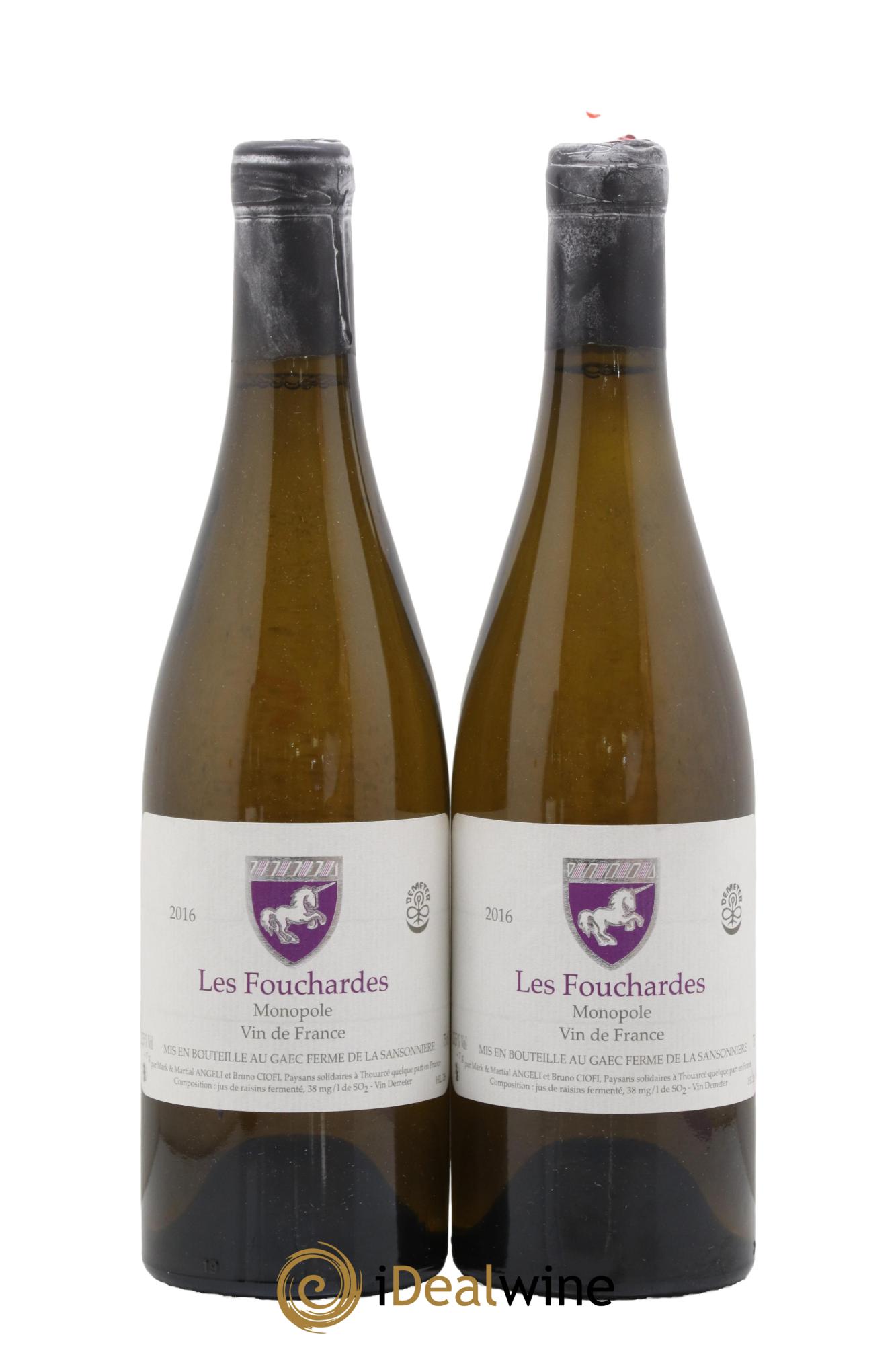 Vin de France Les Fouchardes Mark Angeli (Domaine) - Ferme de la Sansonnière 2016 - Lot de 2 bouteilles - 0