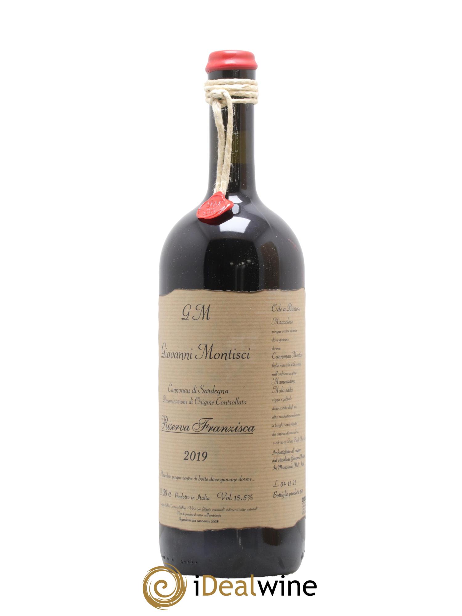 Sardaigne Cannonau di Sardegna Riserva Franzisca Giovanni Montisci 2019 - Lot de 1 magnum - 1