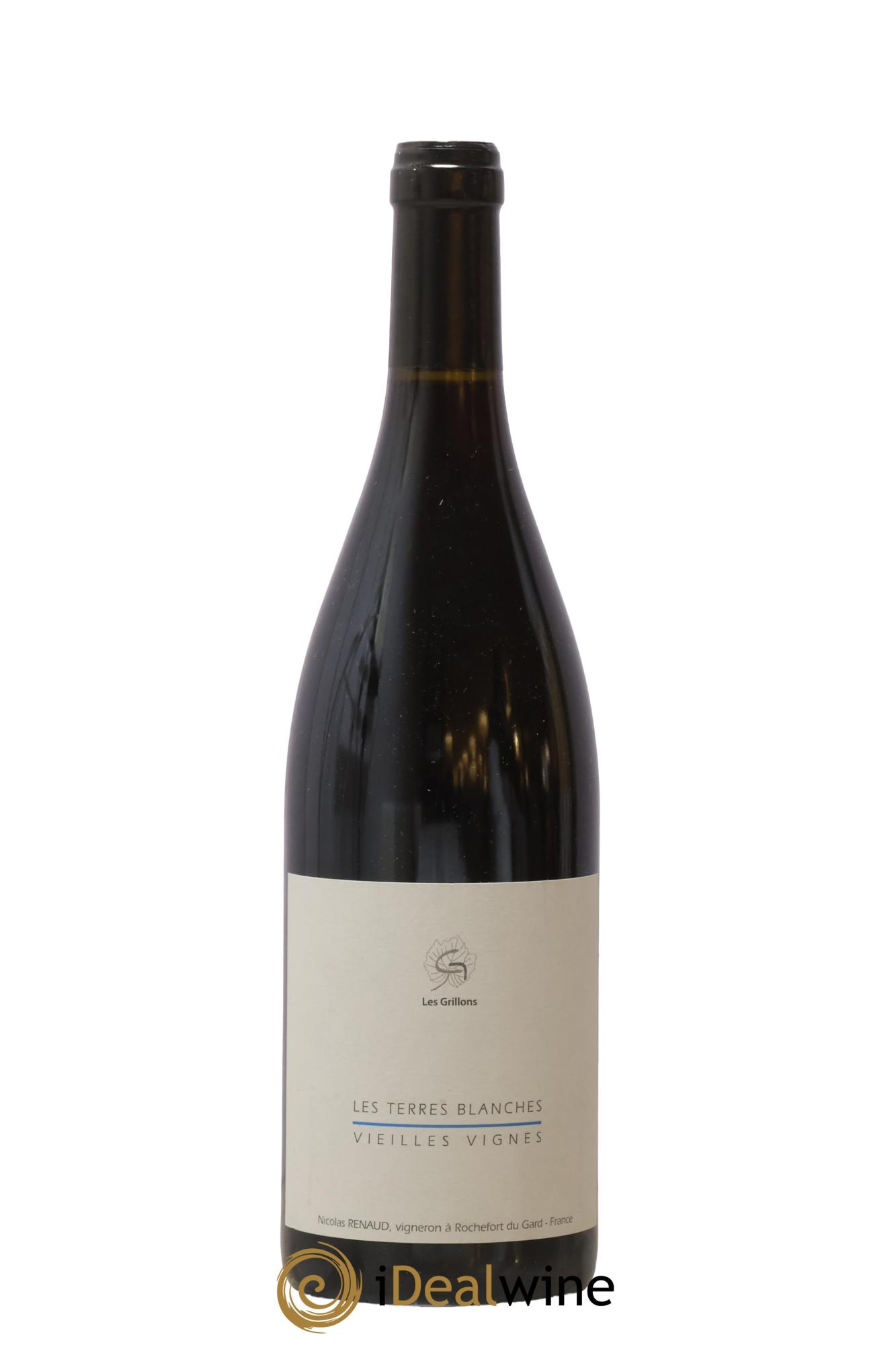 Vin de France Les Terres Blanches Vieilles vignes Clos des Grillons 2018 - Lot de 1 bouteille - 0