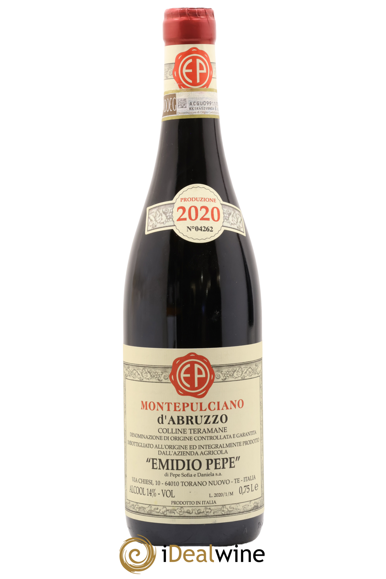 Montepulciano d'Abruzzo DOC Emidio Pepe Colline Teramane 2020 - Lot de 1 bouteille - 0