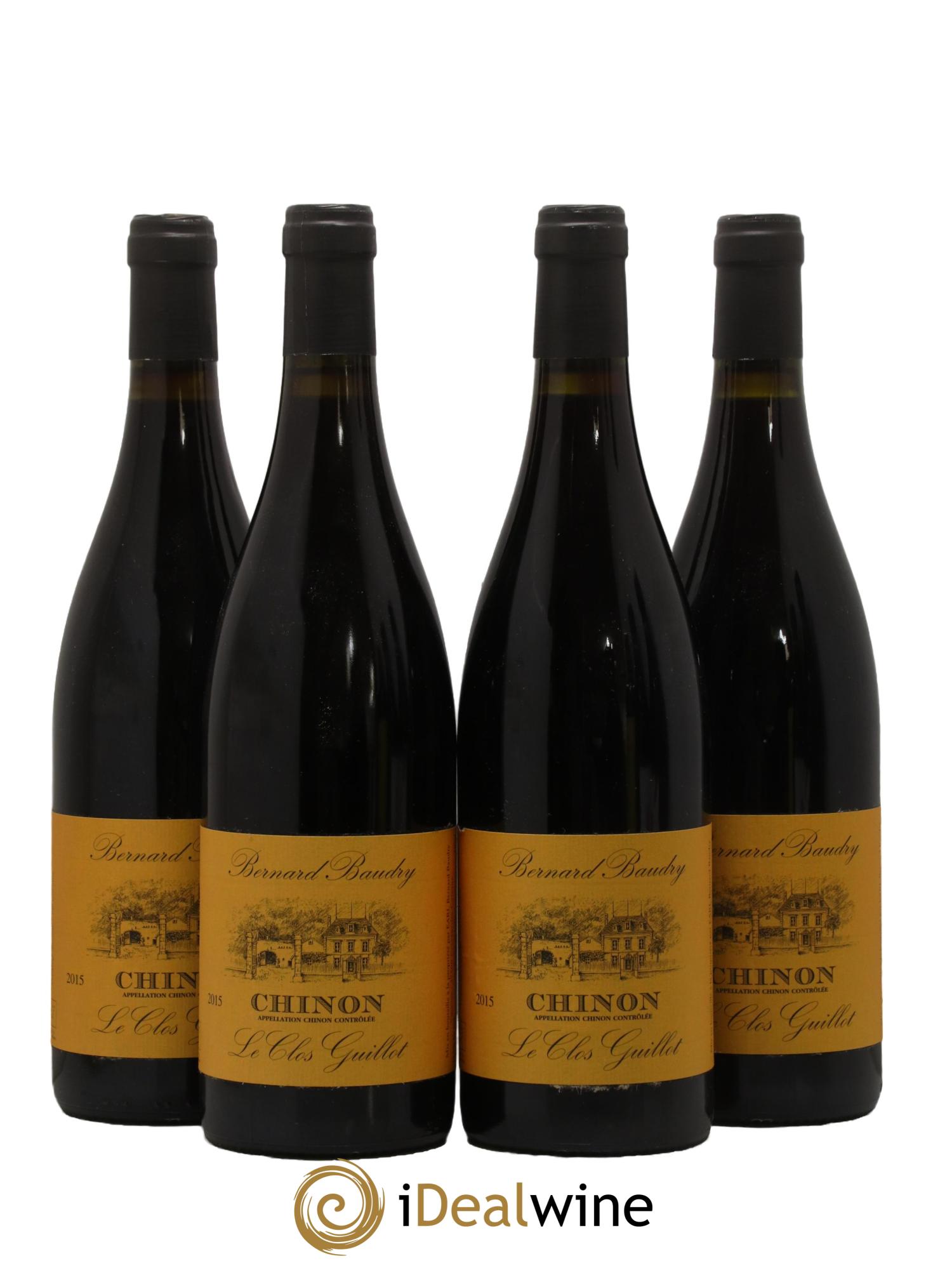 Chinon Le Clos Guillot Bernard Baudry 2015 - Lot de 4 bouteilles - 0