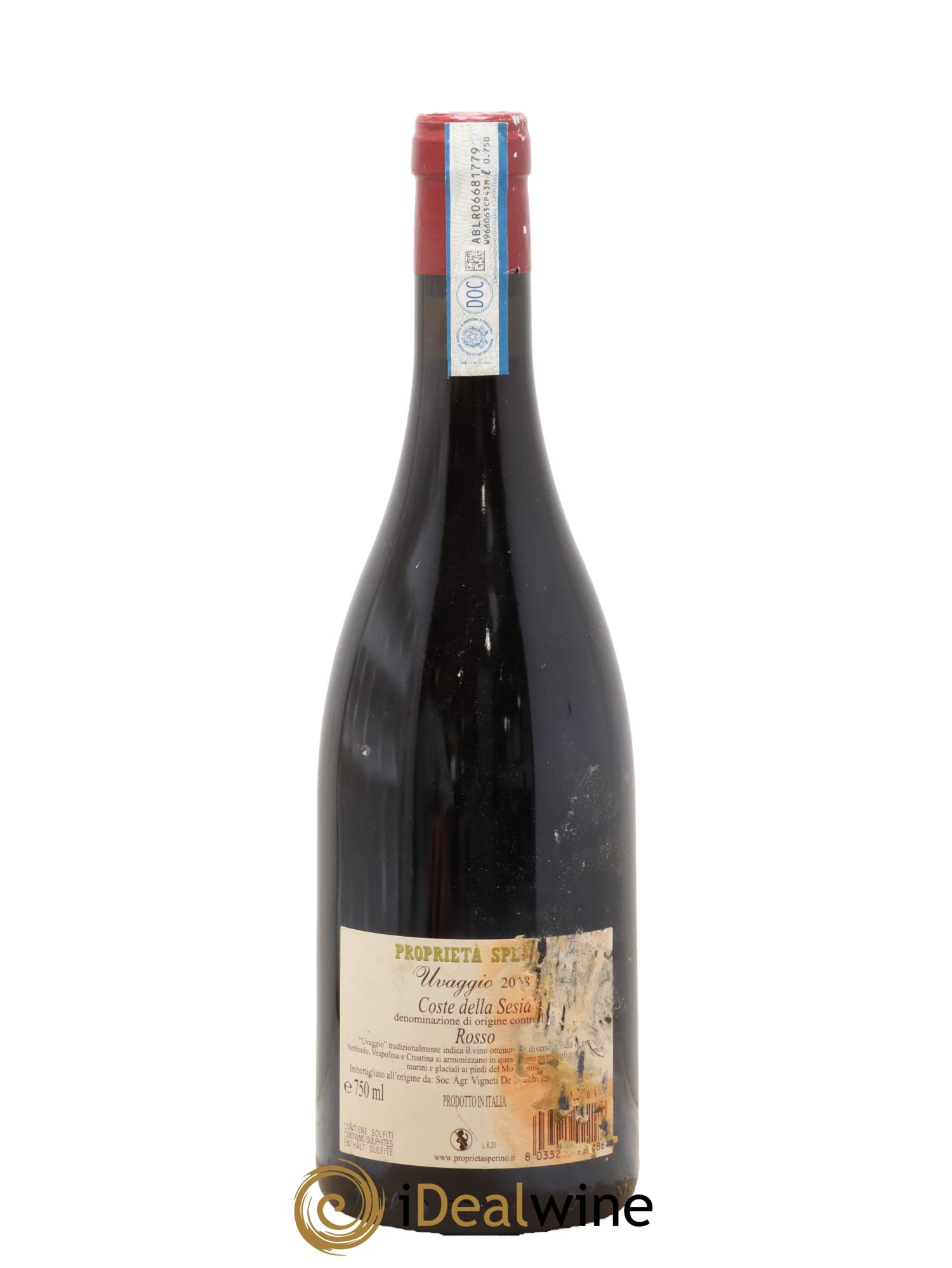 Italie Coste della Sesia Uvaggio Sperino 2018 - Lot de 1 bouteille - 1