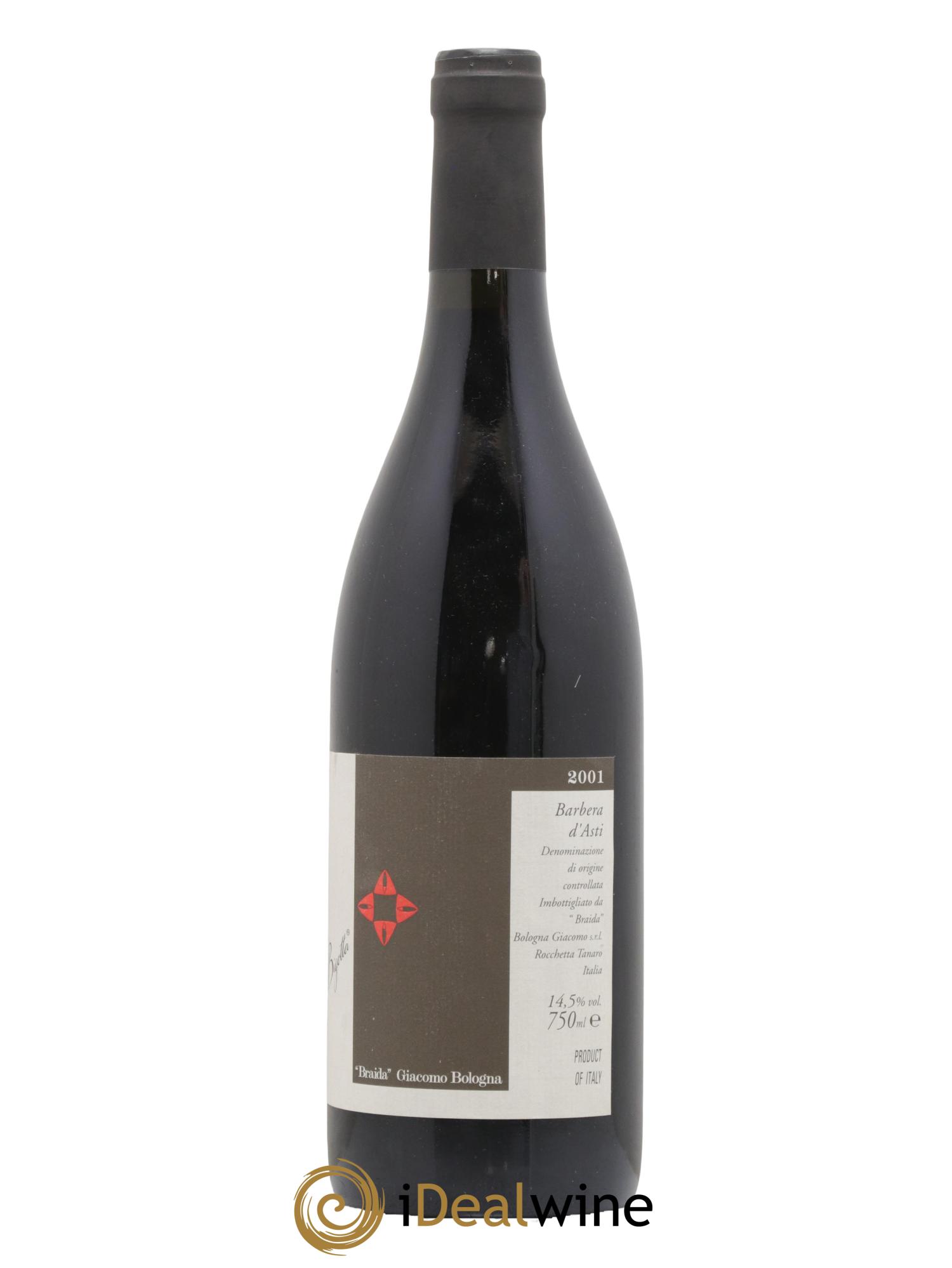 Italie Barbera d Asti Bricco della Bigotta Giacomo Bologna Braida 2001 - Posten von 1 Flasche - 1