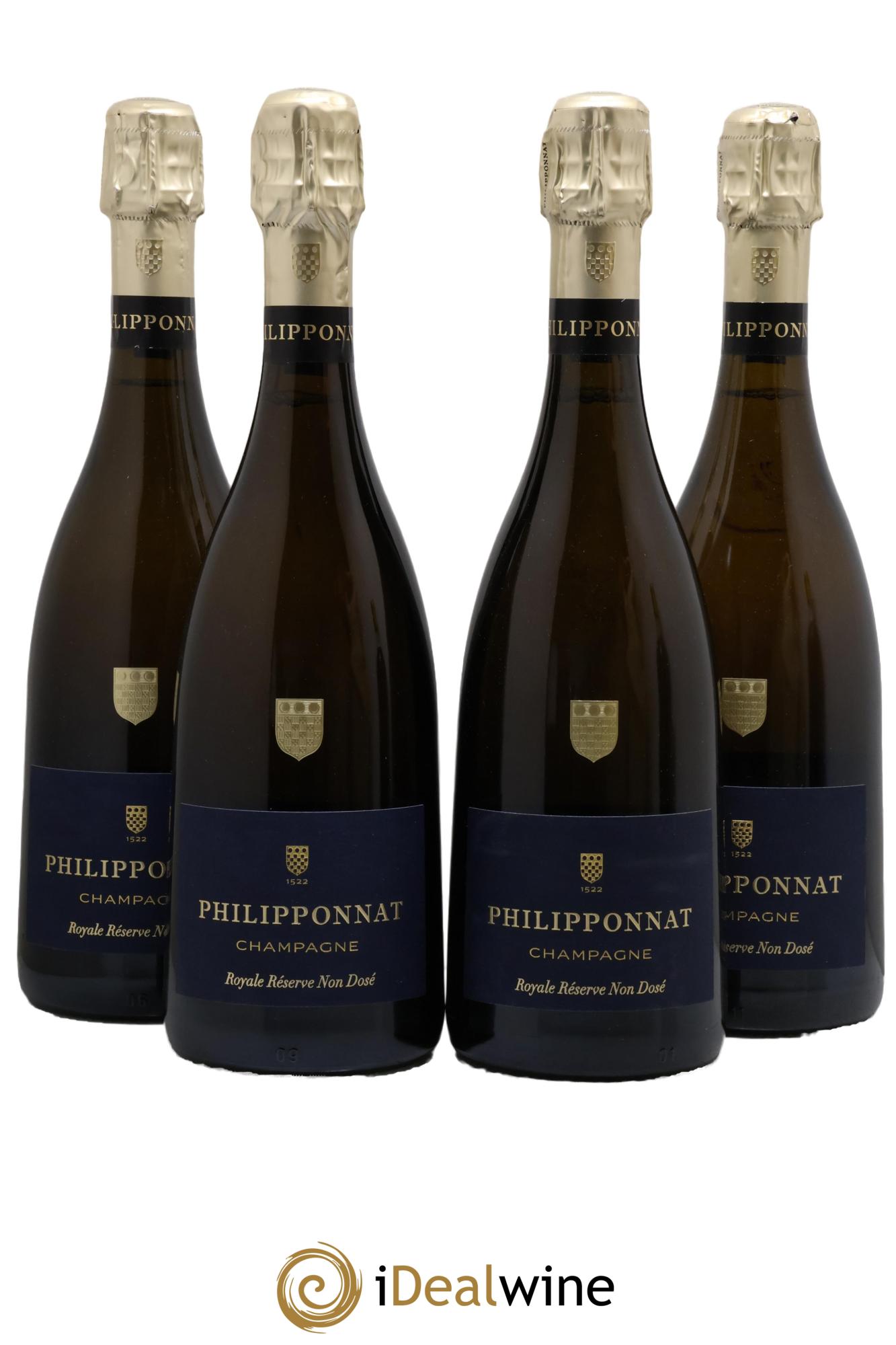 Royale Réserve Non Dosée Philipponnat - Posten von 4 Flaschen - 0