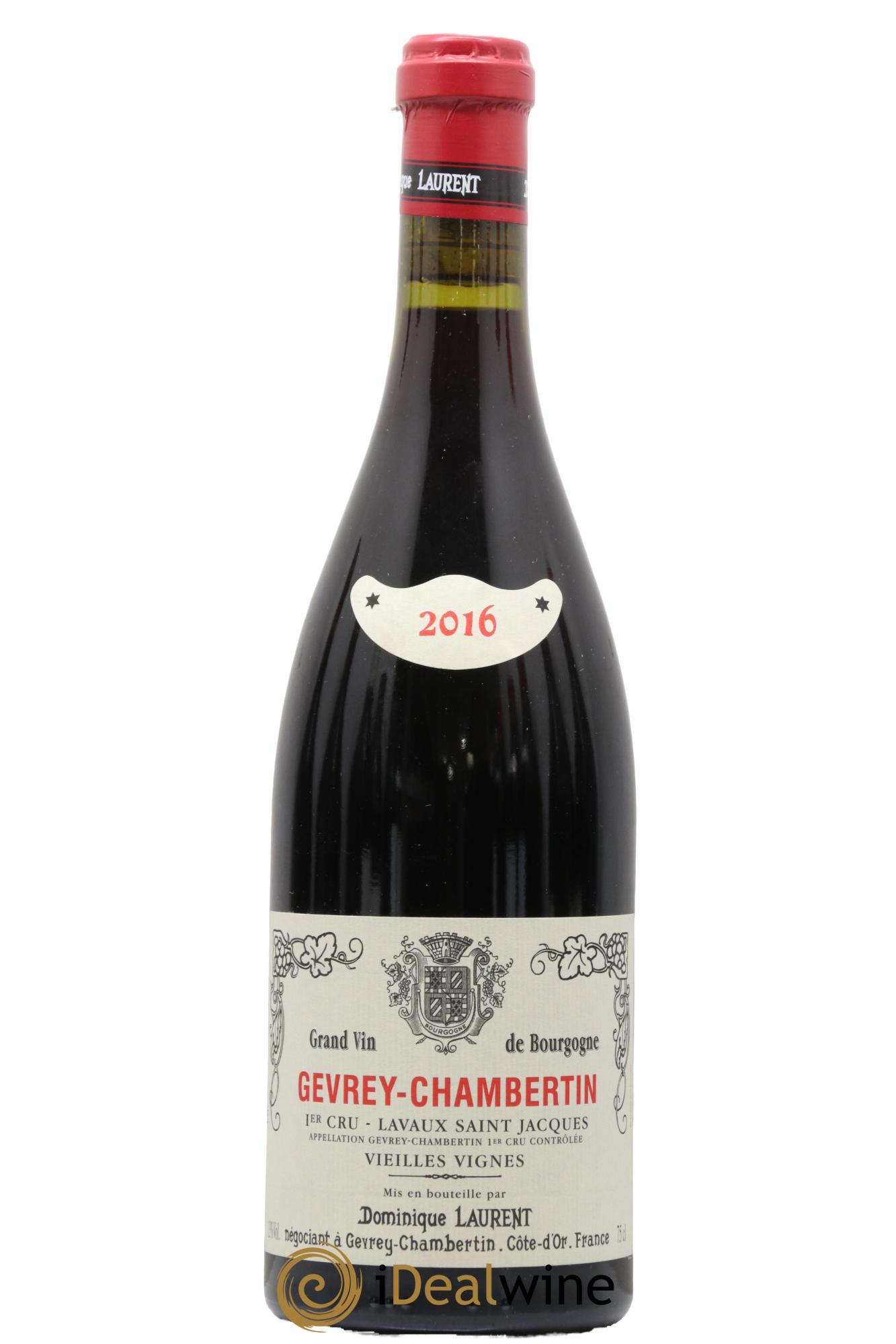 Gevrey-Chambertin 1er Cru Lavaux Saint Jacques Vieilles Vignes Dominique Laurent Lavaux St Jacques Vieilles Vignes Dominique Laurent 2016 - Lot de 1 bouteille - 0
