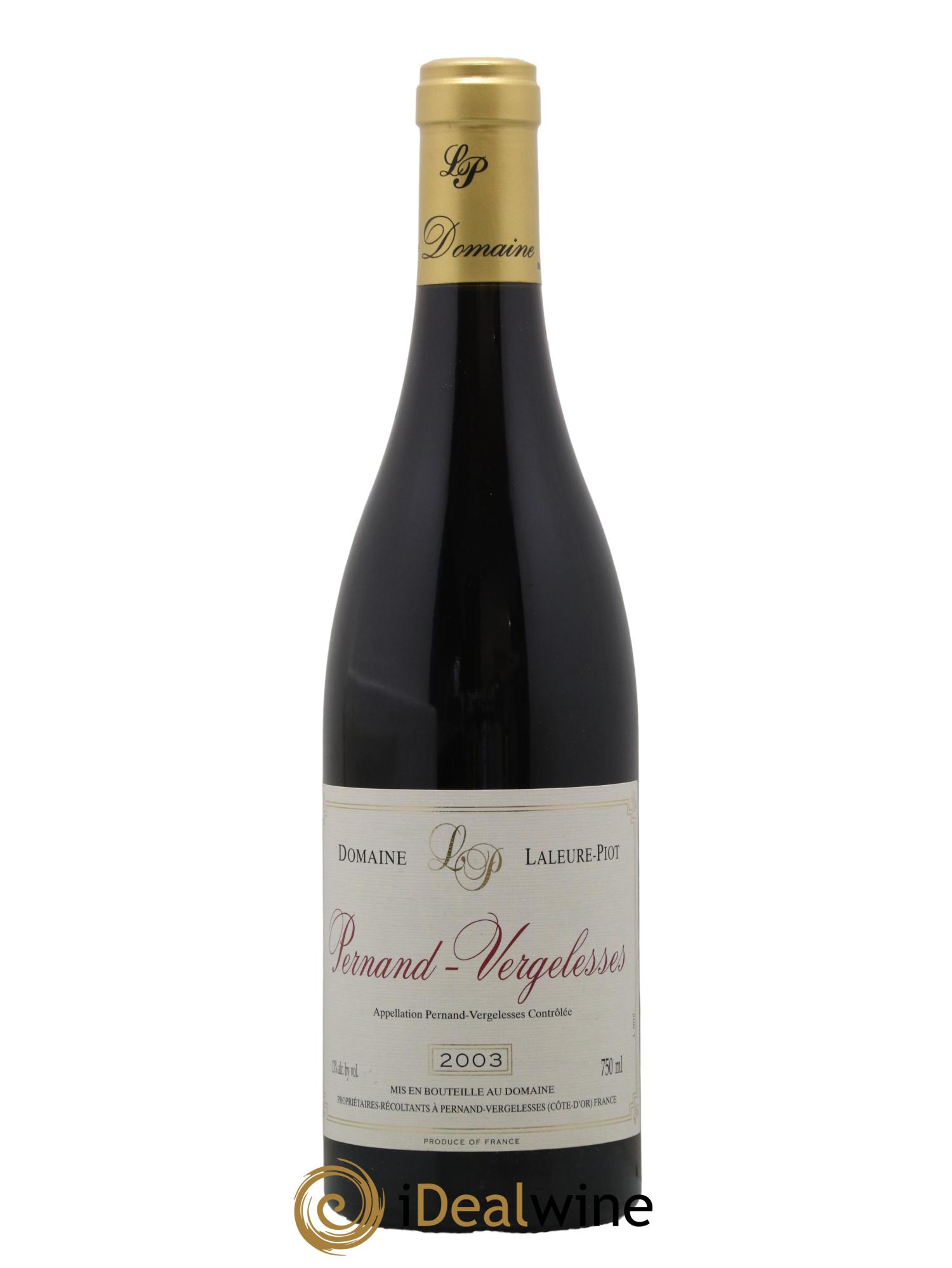 Pernand-Vergelesses Domaine Laleure Piot 2003 - Lot de 1 bouteille - 0