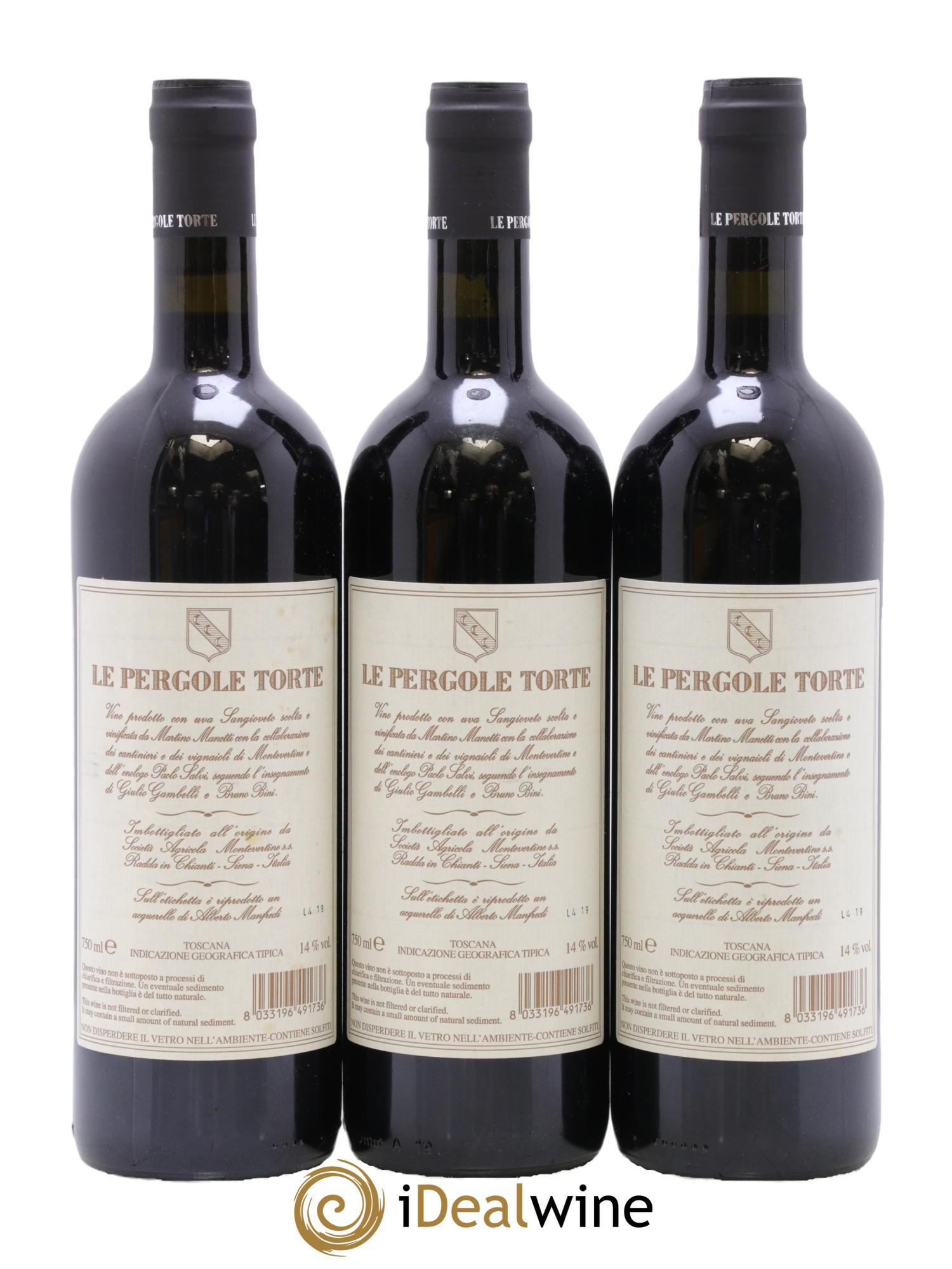 Toscana IGT Montevertine Le Pergole Torte Famille Manetti 2016 - Posten von 3 Flaschen - 1