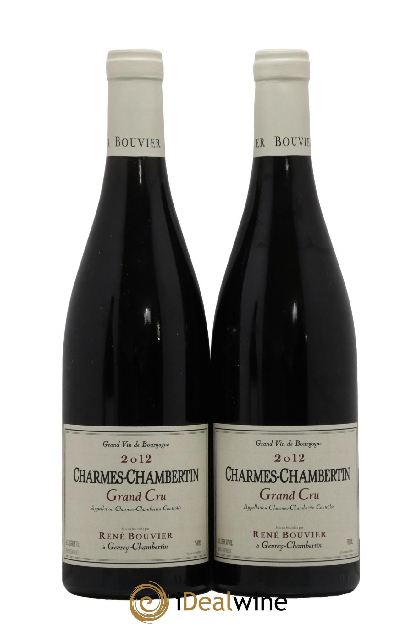 Charmes-Chambertin Grand Cru René Bouvier (Domaine) 2012 - Posten von 2 Flaschen - 0