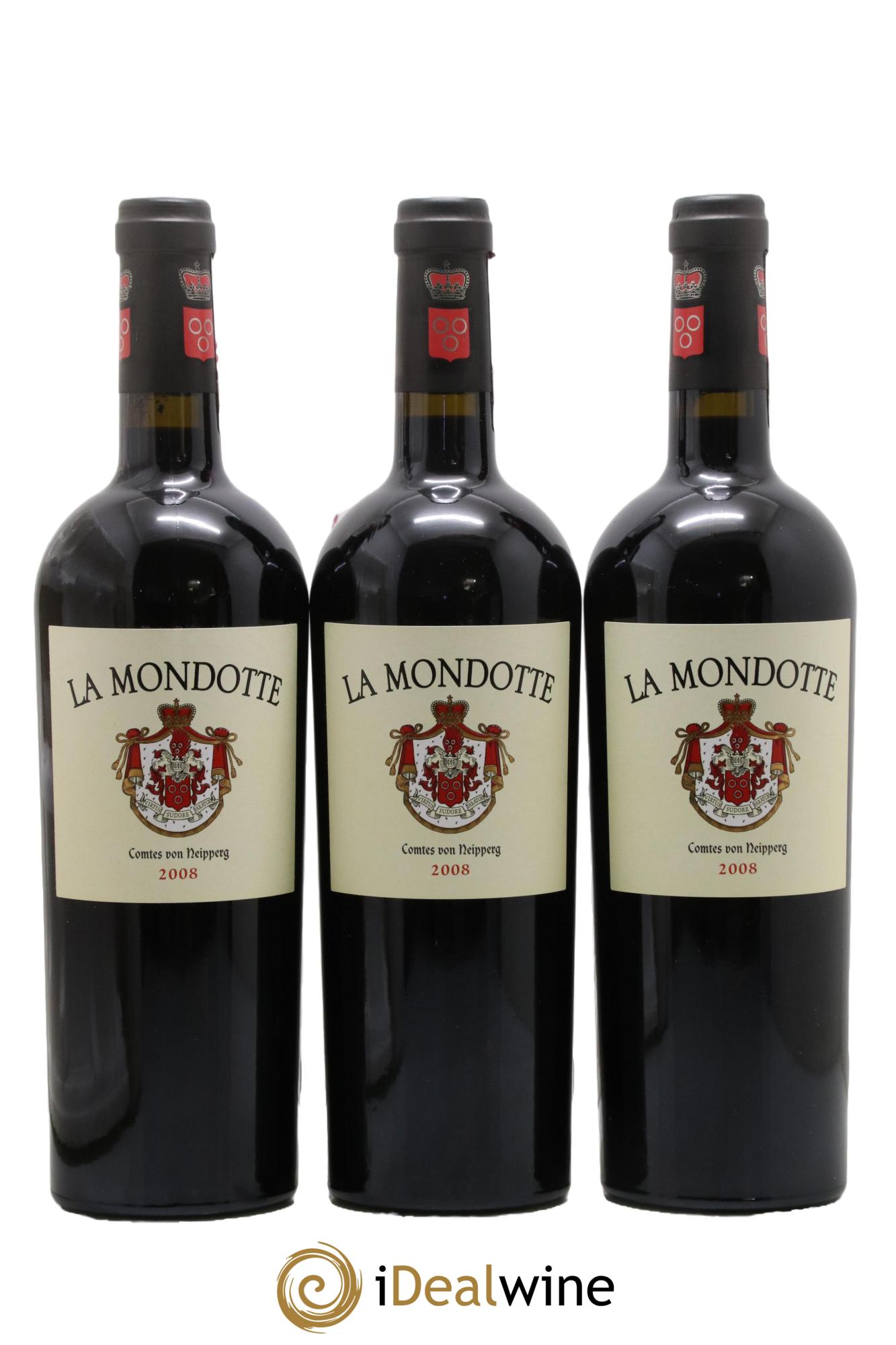 La Mondotte 1er Grand Cru Classé B depuis 2012 2008 - Posten von 3 Flaschen - 0