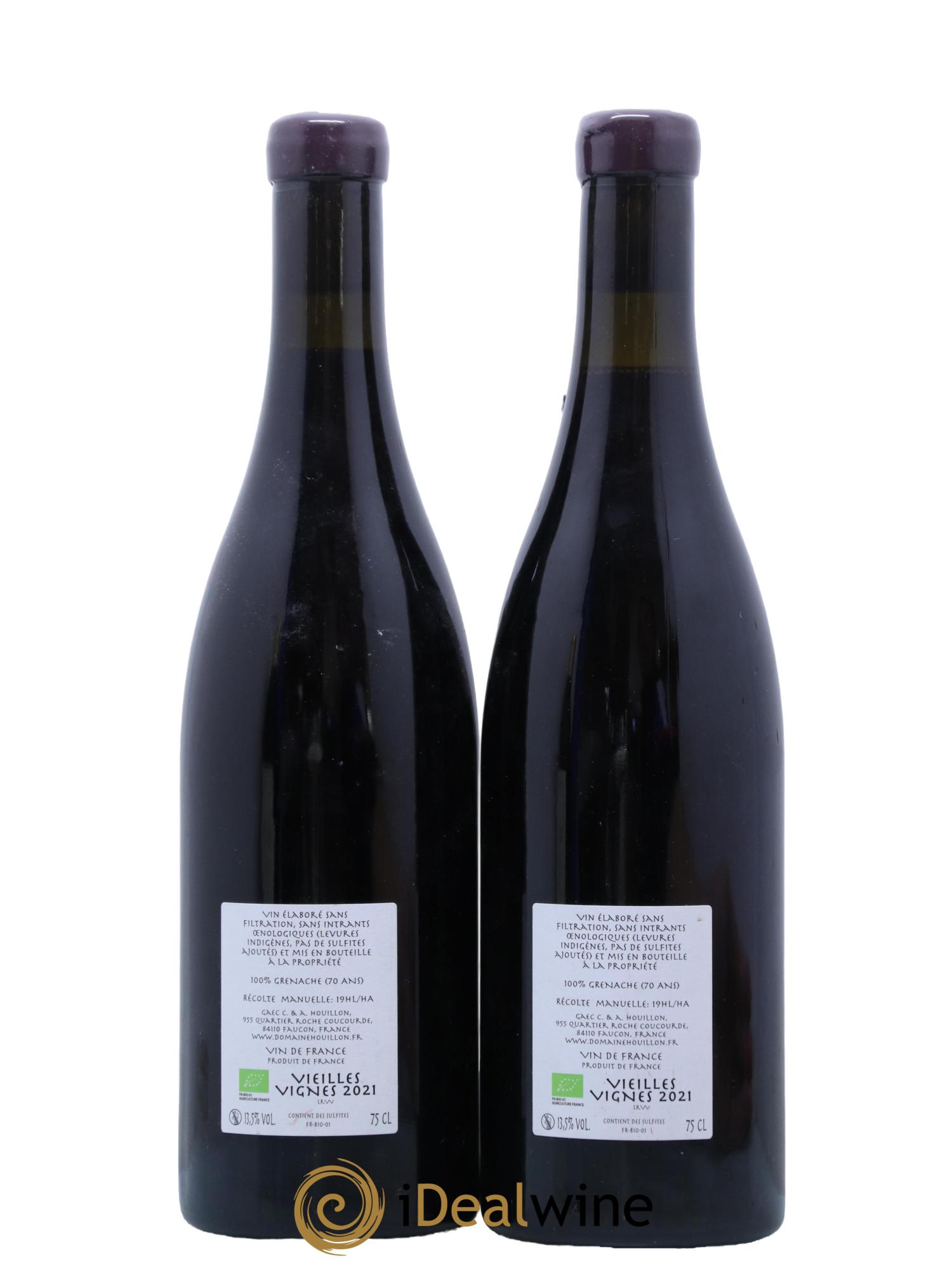 Vin de France Vieilles Vignes Aurélien et Charlotte Houillon 2021 - Lot de 2 bouteilles - 1