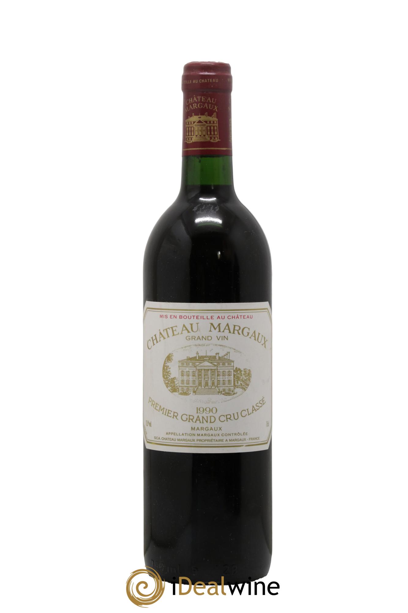 Château Margaux 1er Grand Cru Classé 1990 - Lot de 1 bouteille - 0