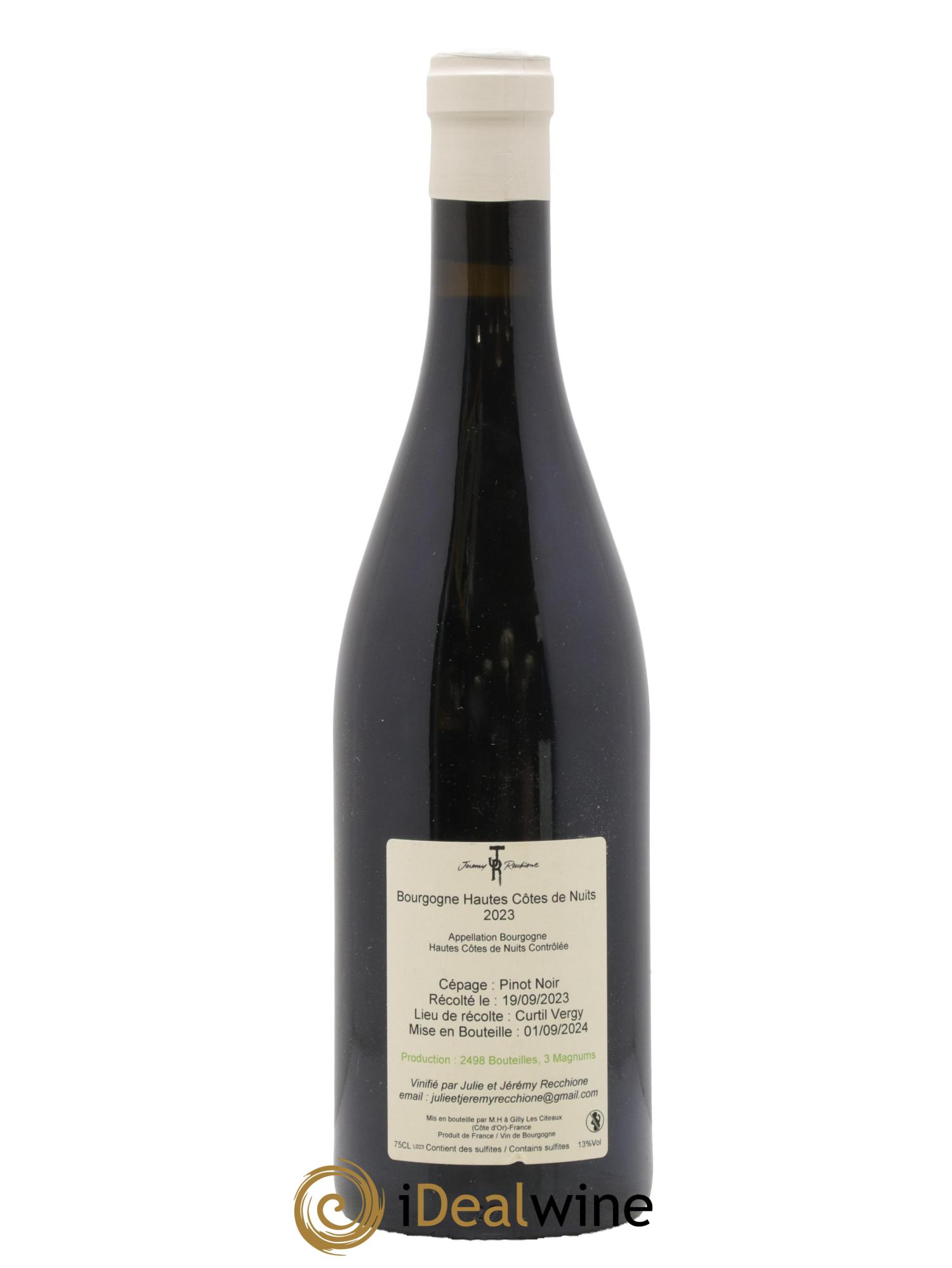 Hautes-Côtes de Nuits Jérémy Recchione 2023 - Lot of 1 bottle - 1