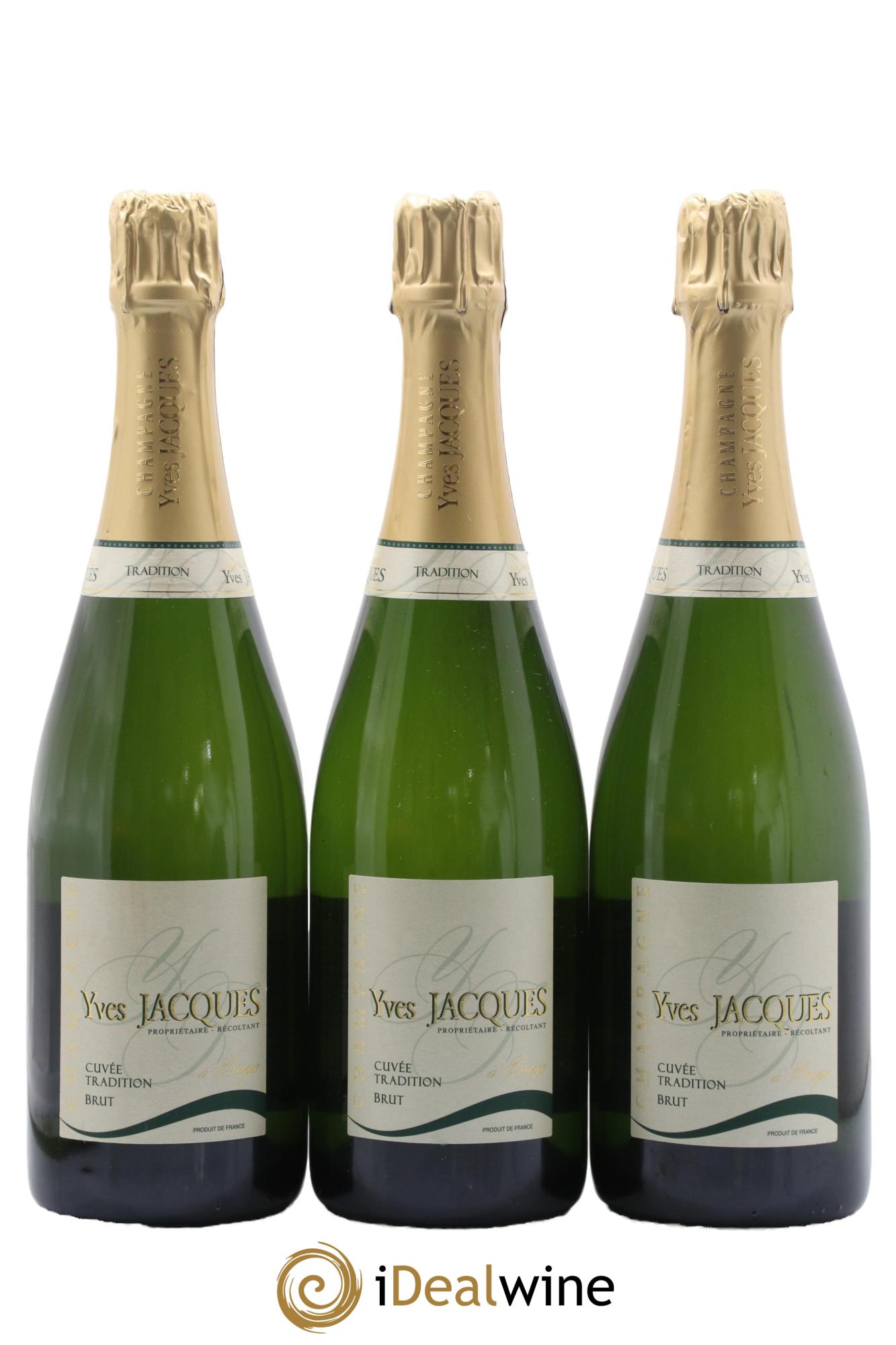 Champagne Cuvée Tradition Maison Yves Jacques 2022 - Lot de 3 bouteilles - 0