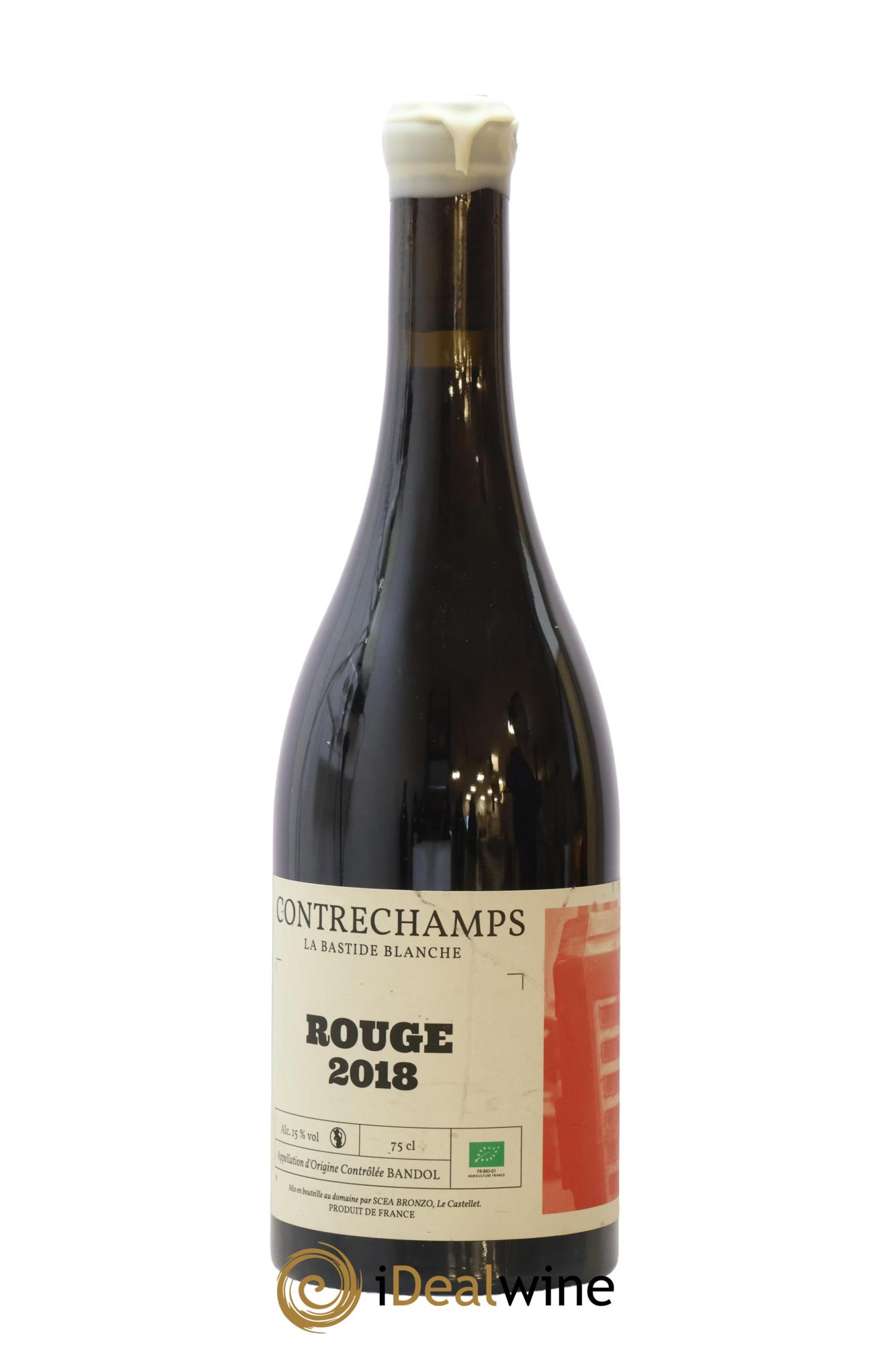 Bandol Contrechamps Domaine La Bastide Blanche 2018 - Lot de 1 bouteille - 0