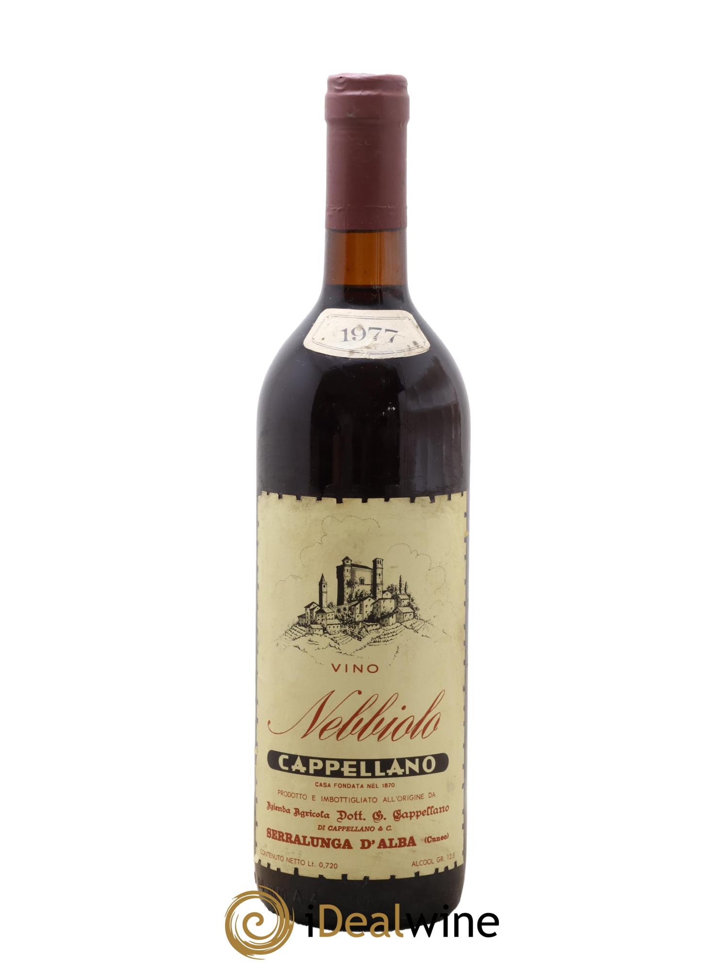 Nebbiolo Cappellano 1977 - Lotto di 1 bottiglia - 0
