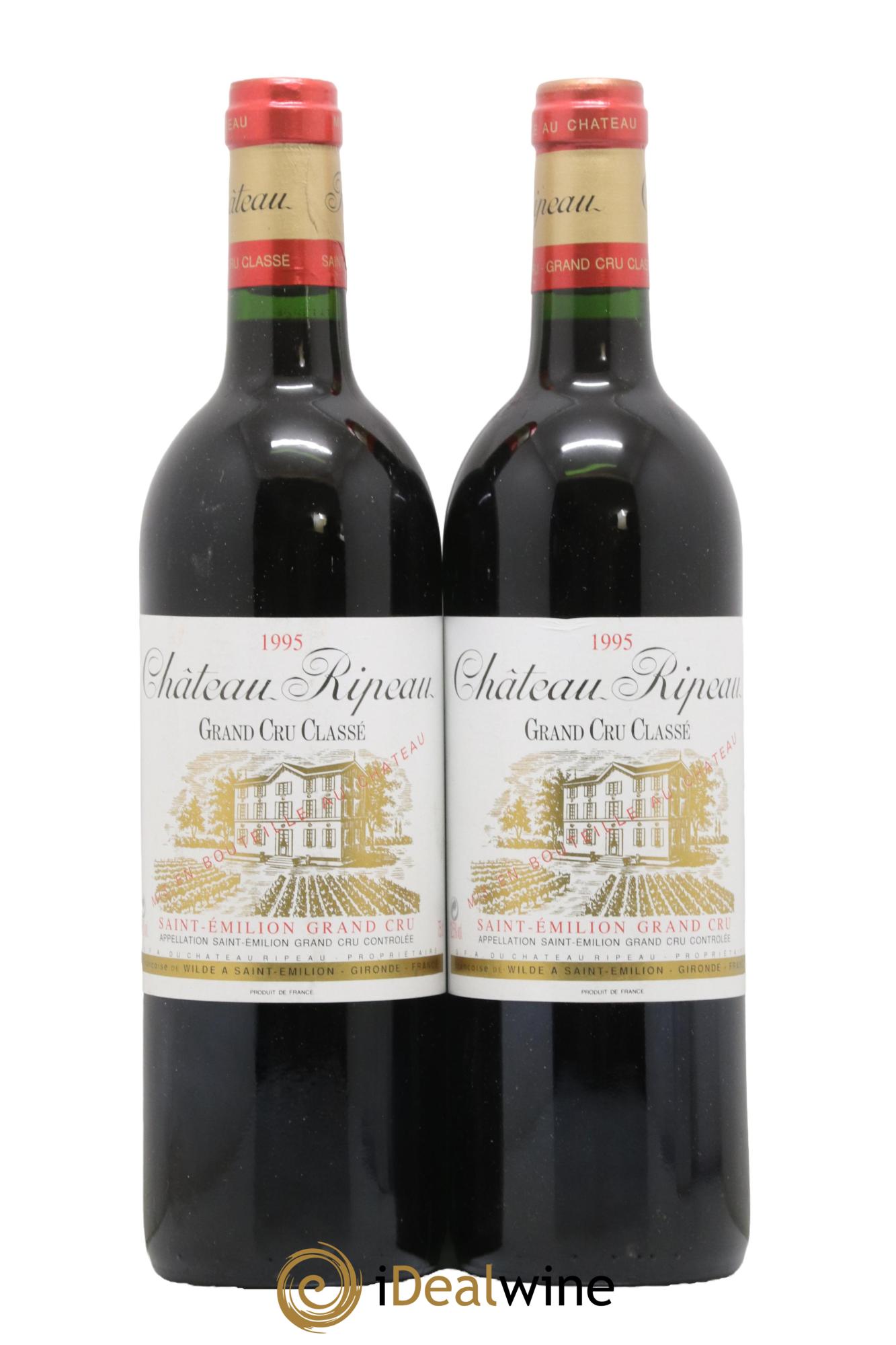 Château Ripeau Grand Cru Classé 1995 - Lot of 2 bottles - 0