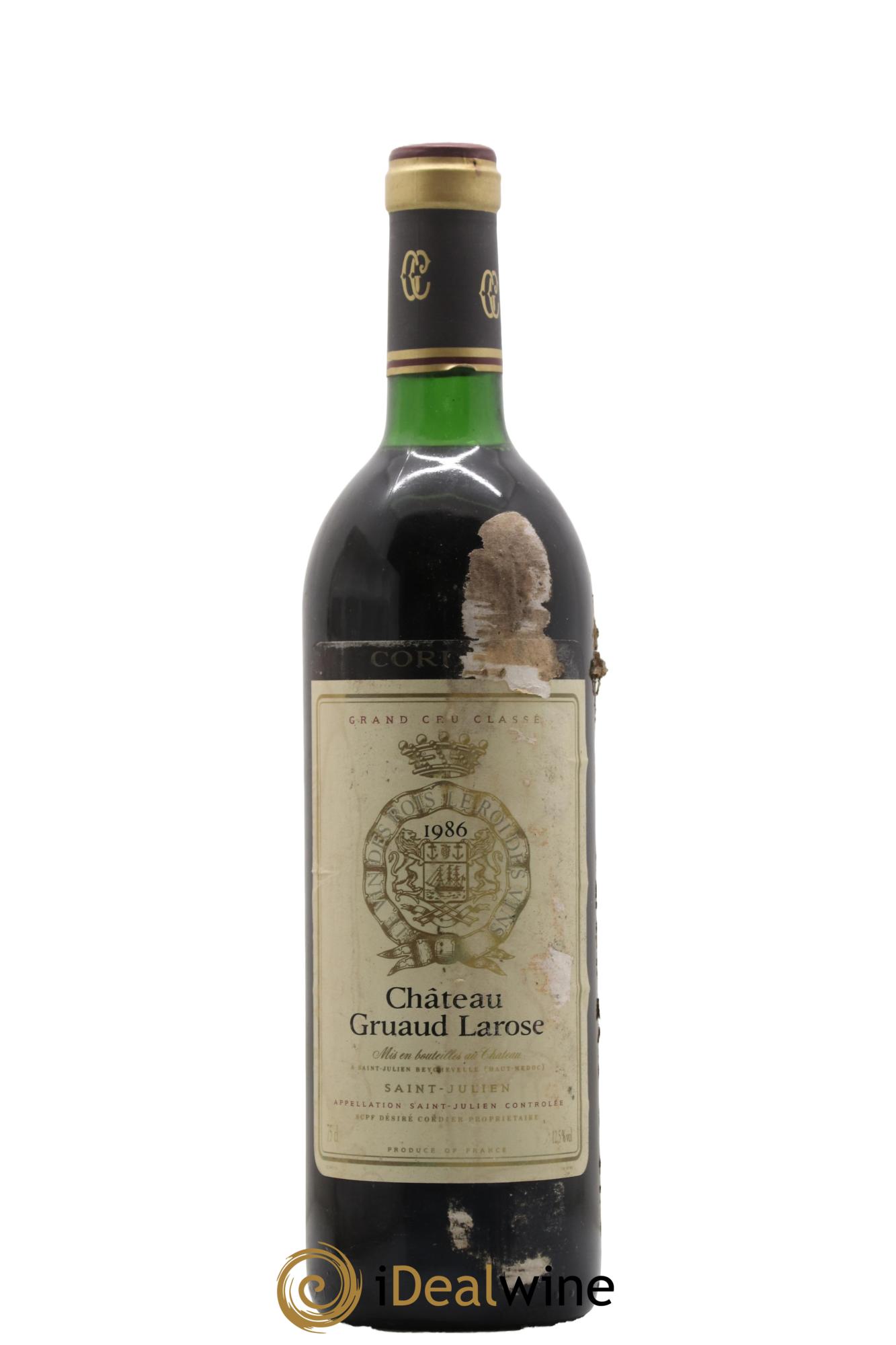 Château Gruaud Larose 2ème Grand Cru Classé 1986 - Lot de 1 bouteille - 0